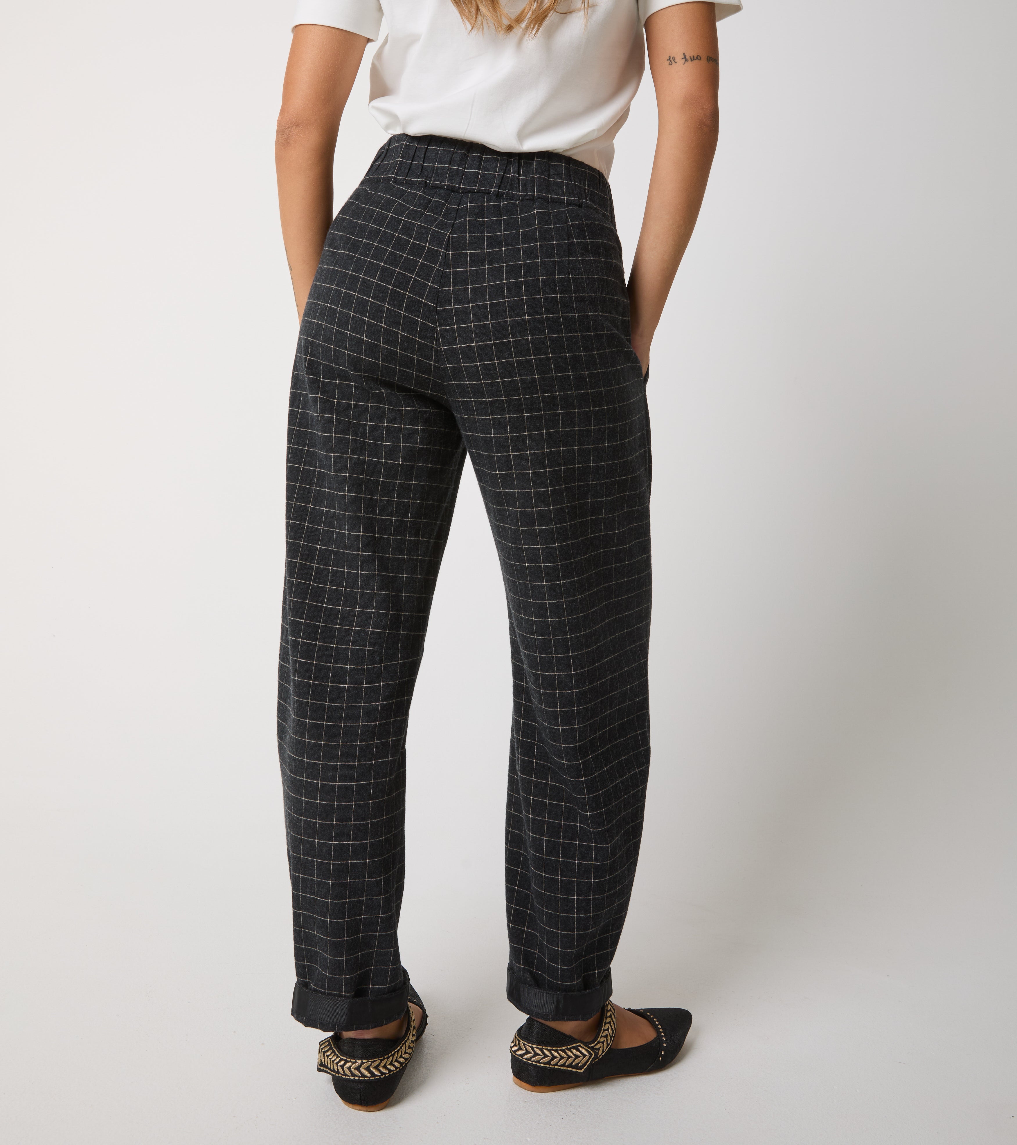 Ternede bukser i flannel