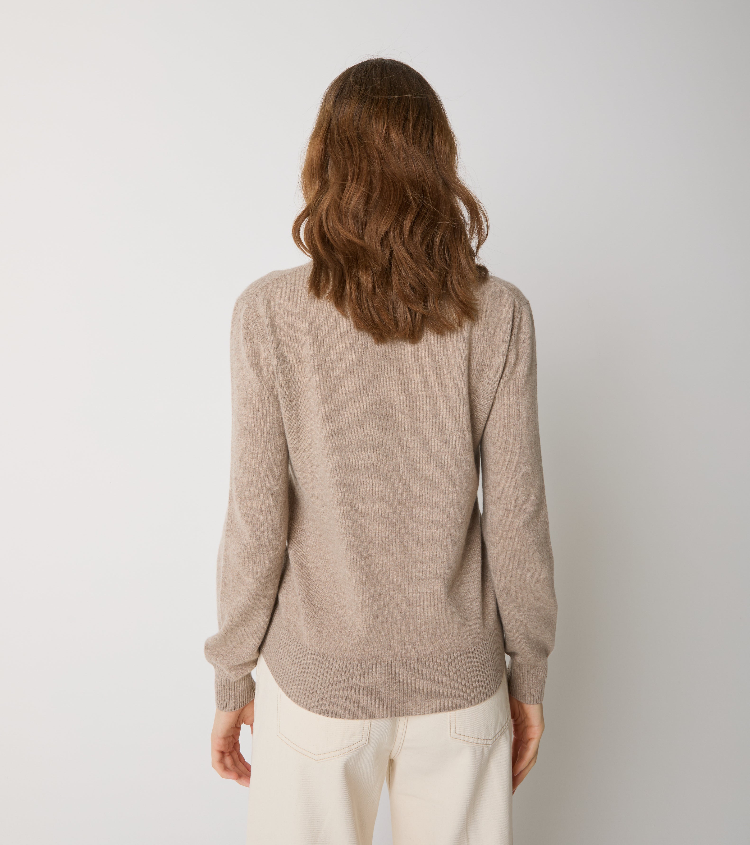 Maglia girocollo in cashmere