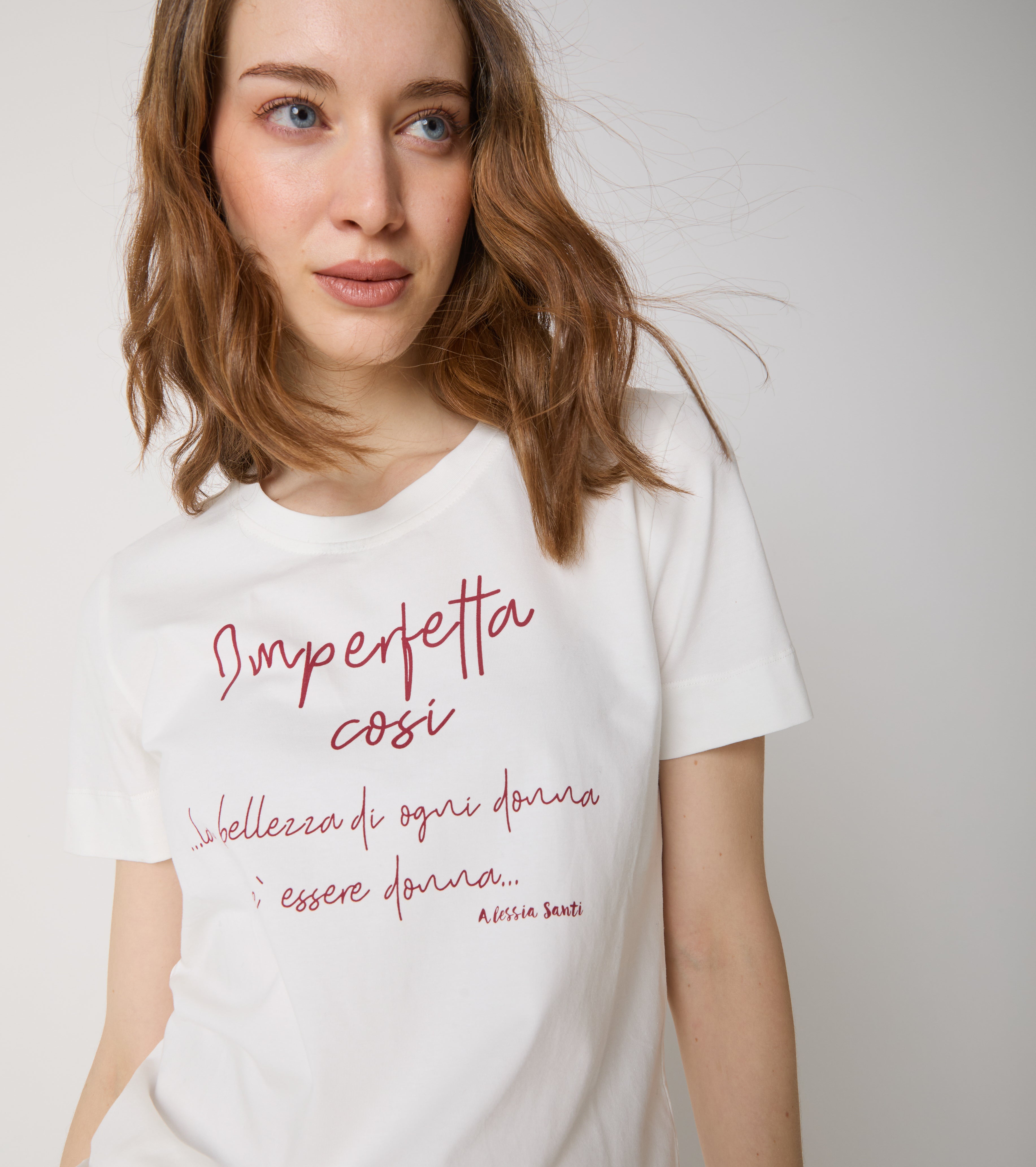 T-shirt i bomuld med rund hals