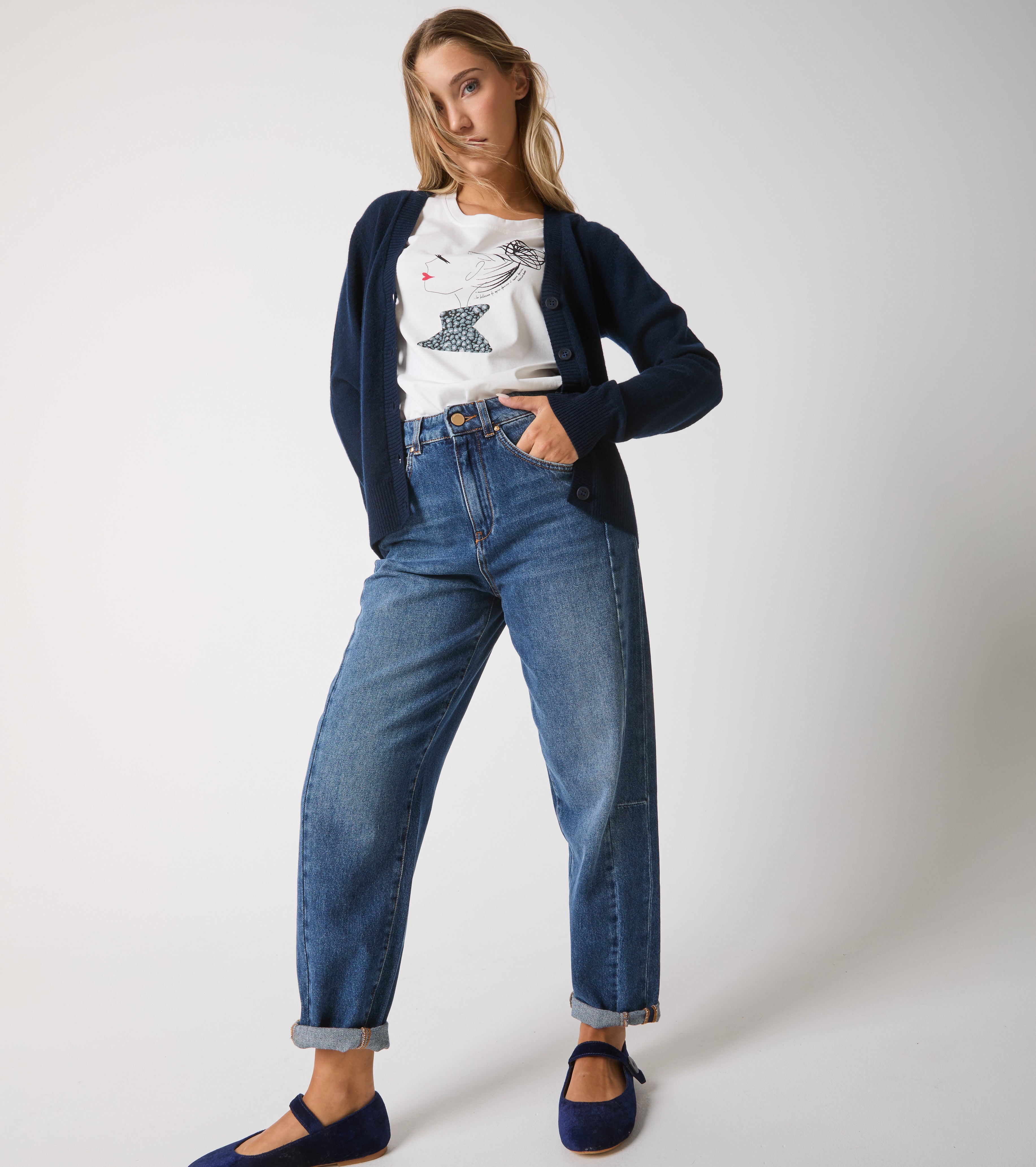 Cotton T-shirt with graphic print