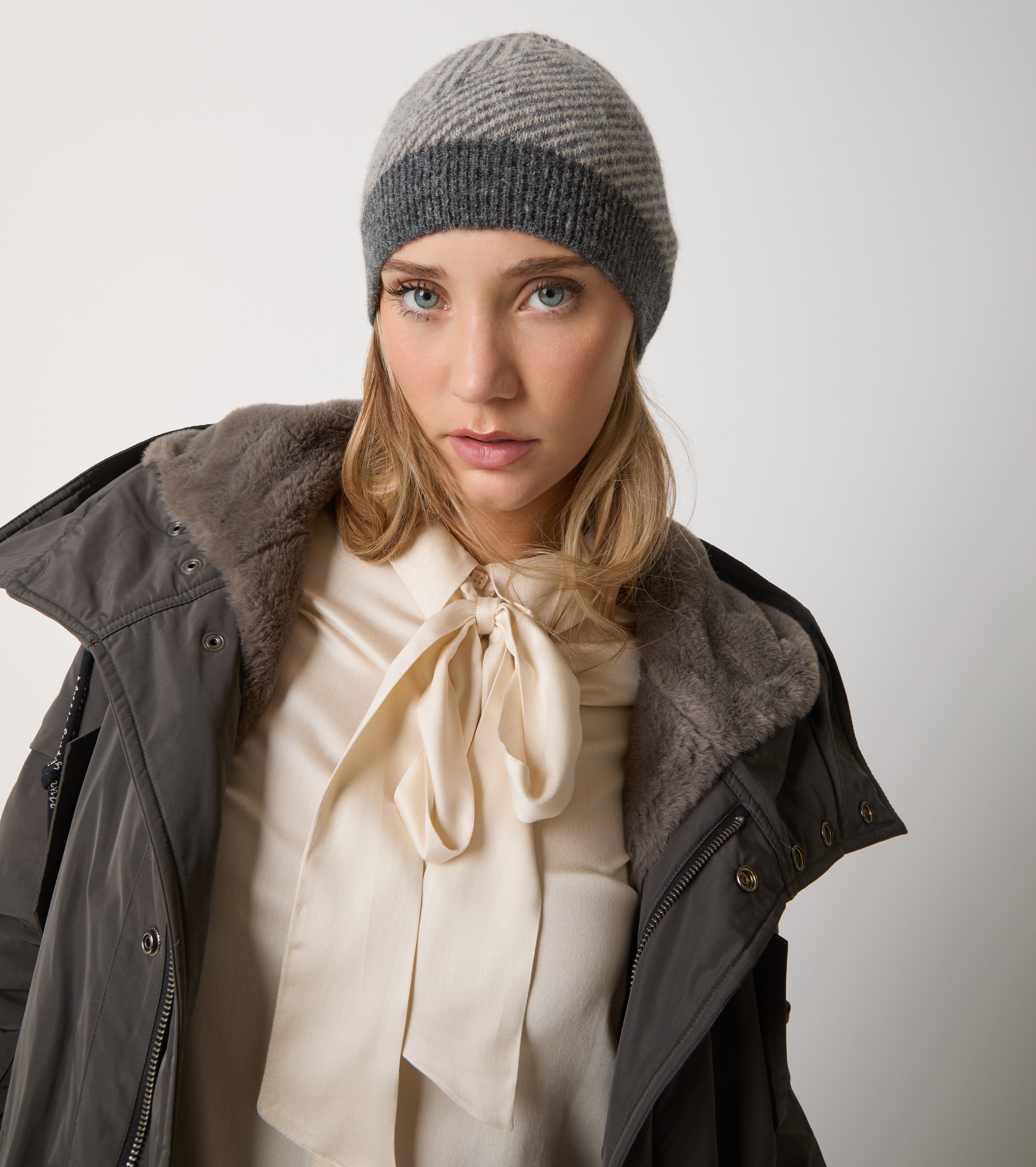 Jacquard-hue i uldblanding
