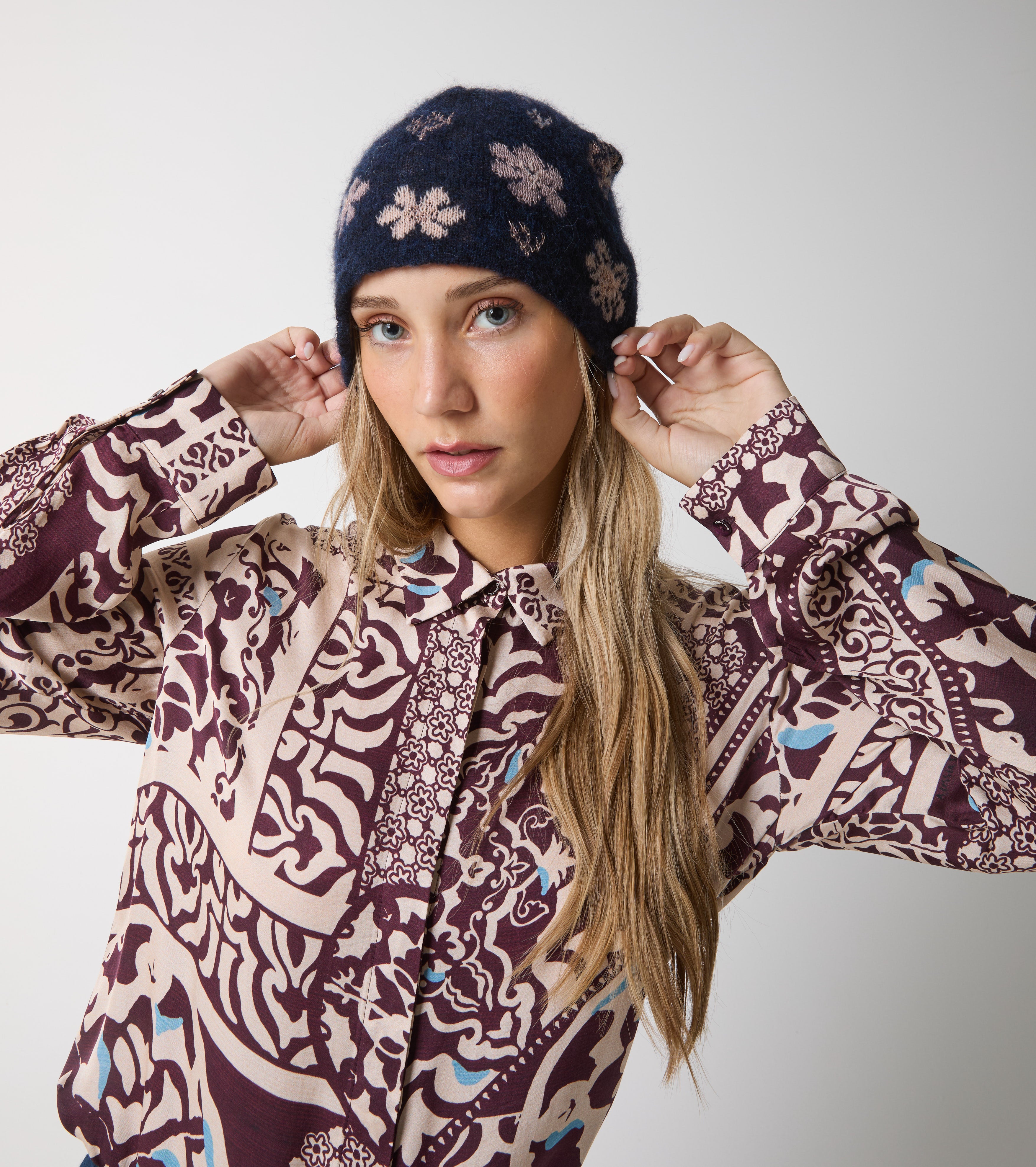 Jacquard-hue i uld