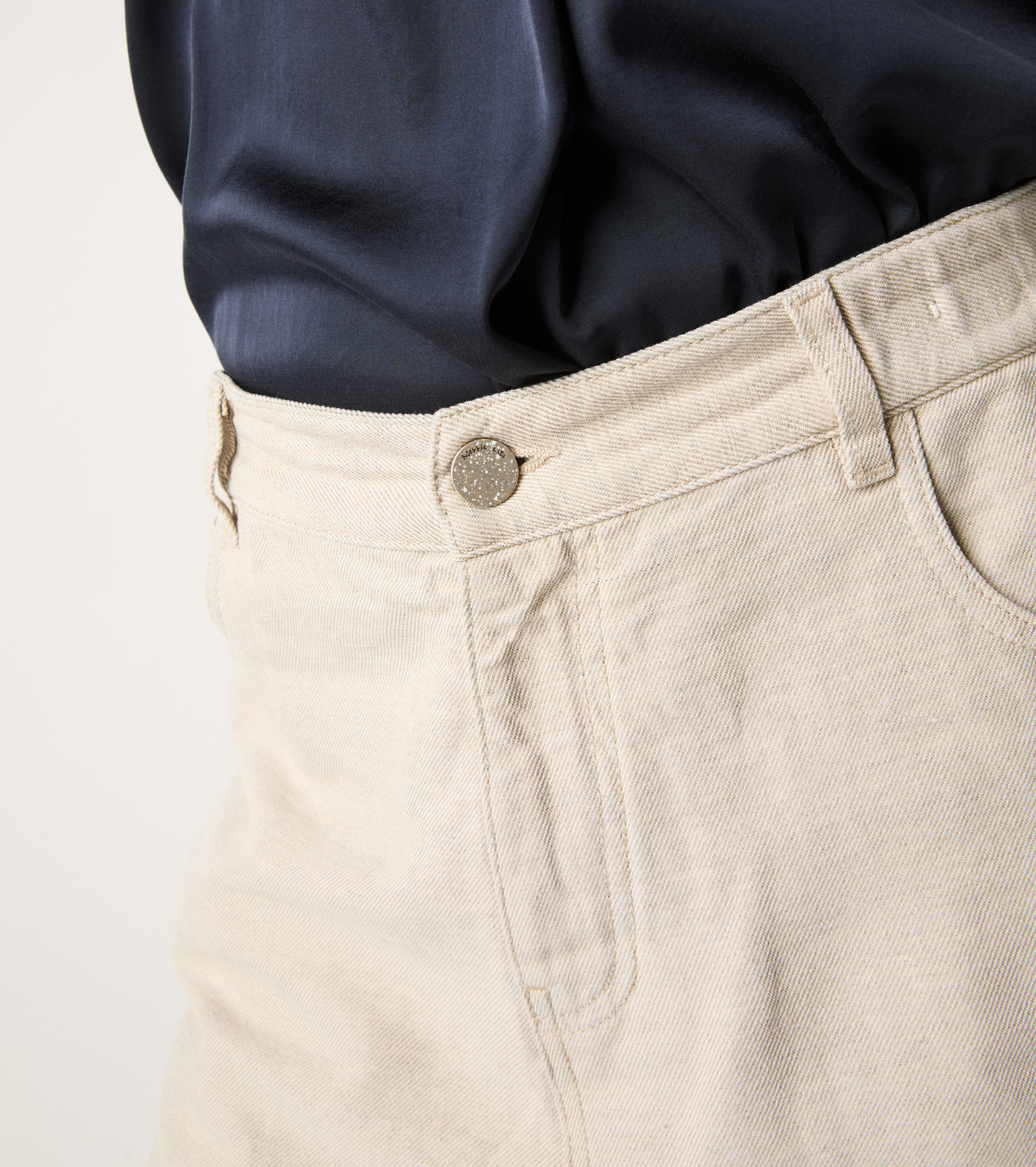 Bermuda cinque tasche in denim chantilly