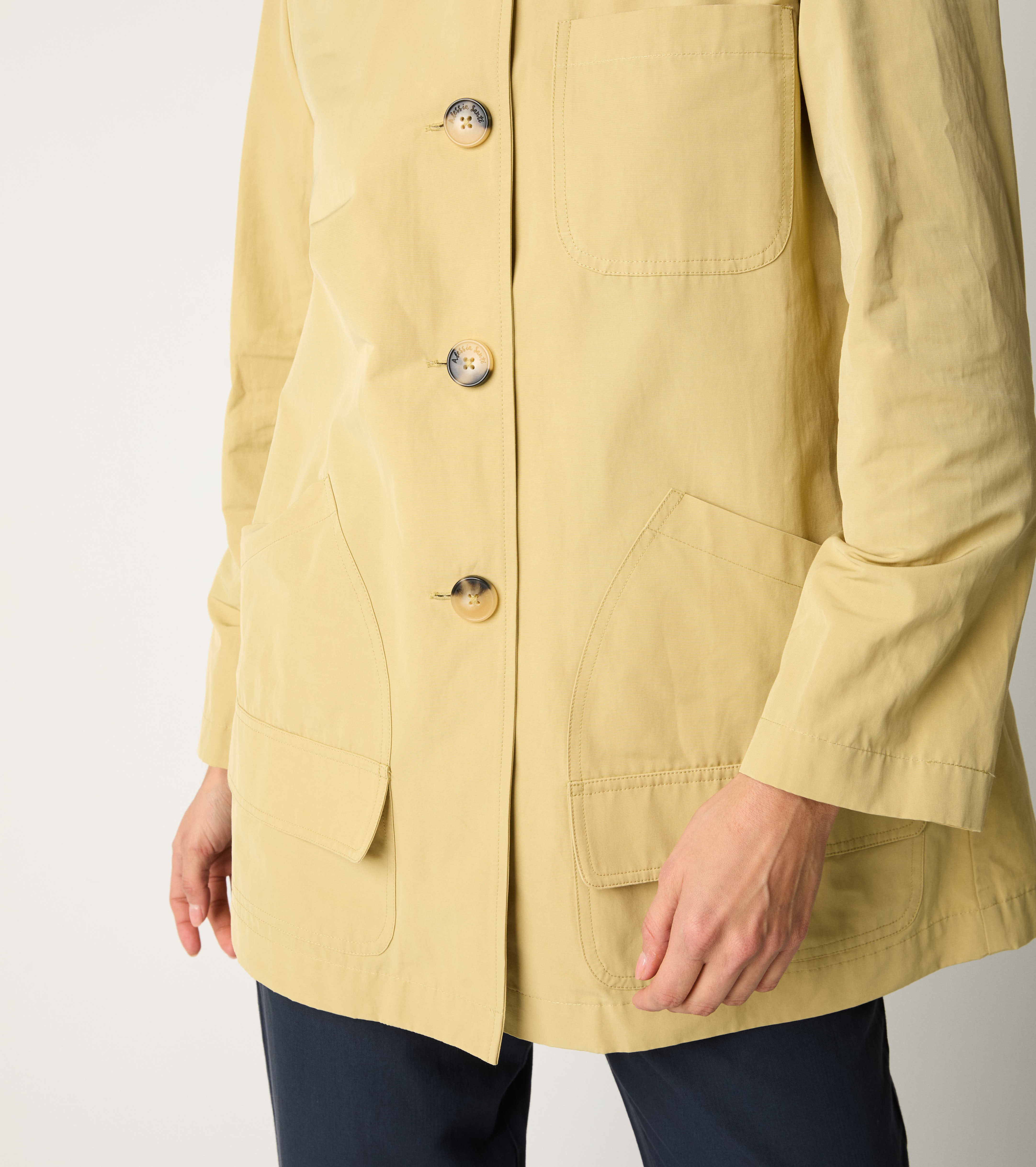 Parka in cotone con cappuccio bignè
