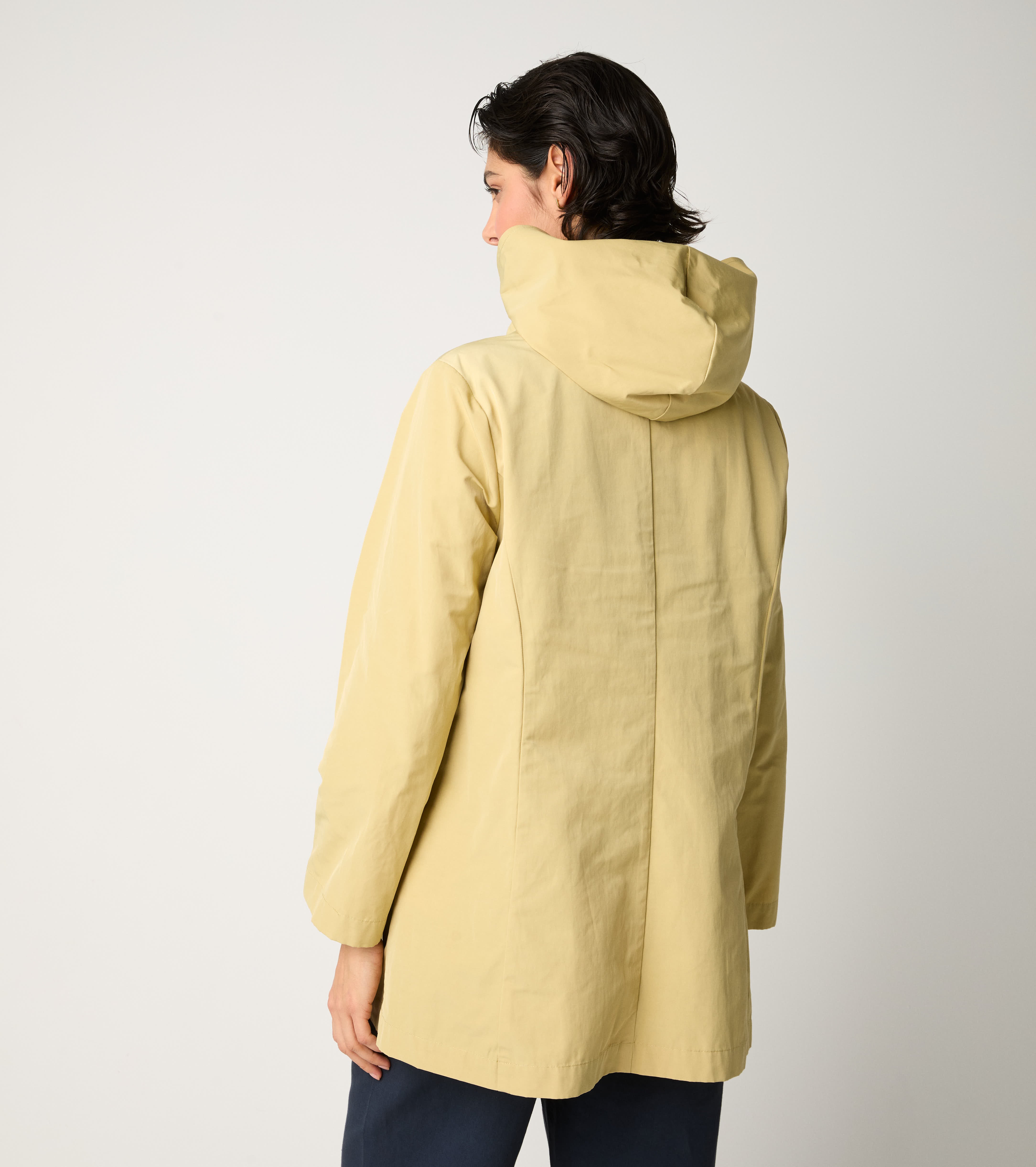 Parka in cotone con cappuccio bignè