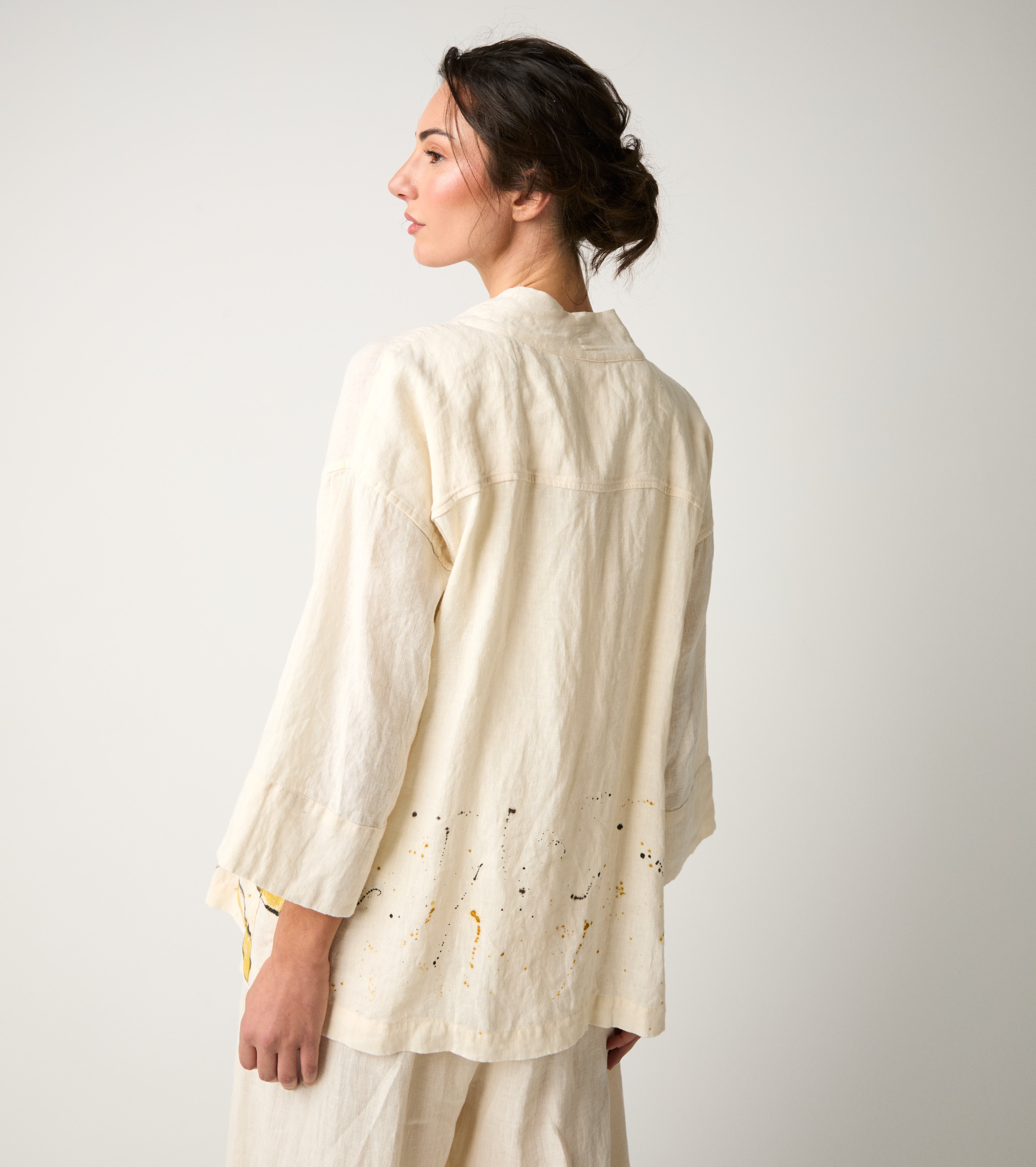Floral print kimono jacket