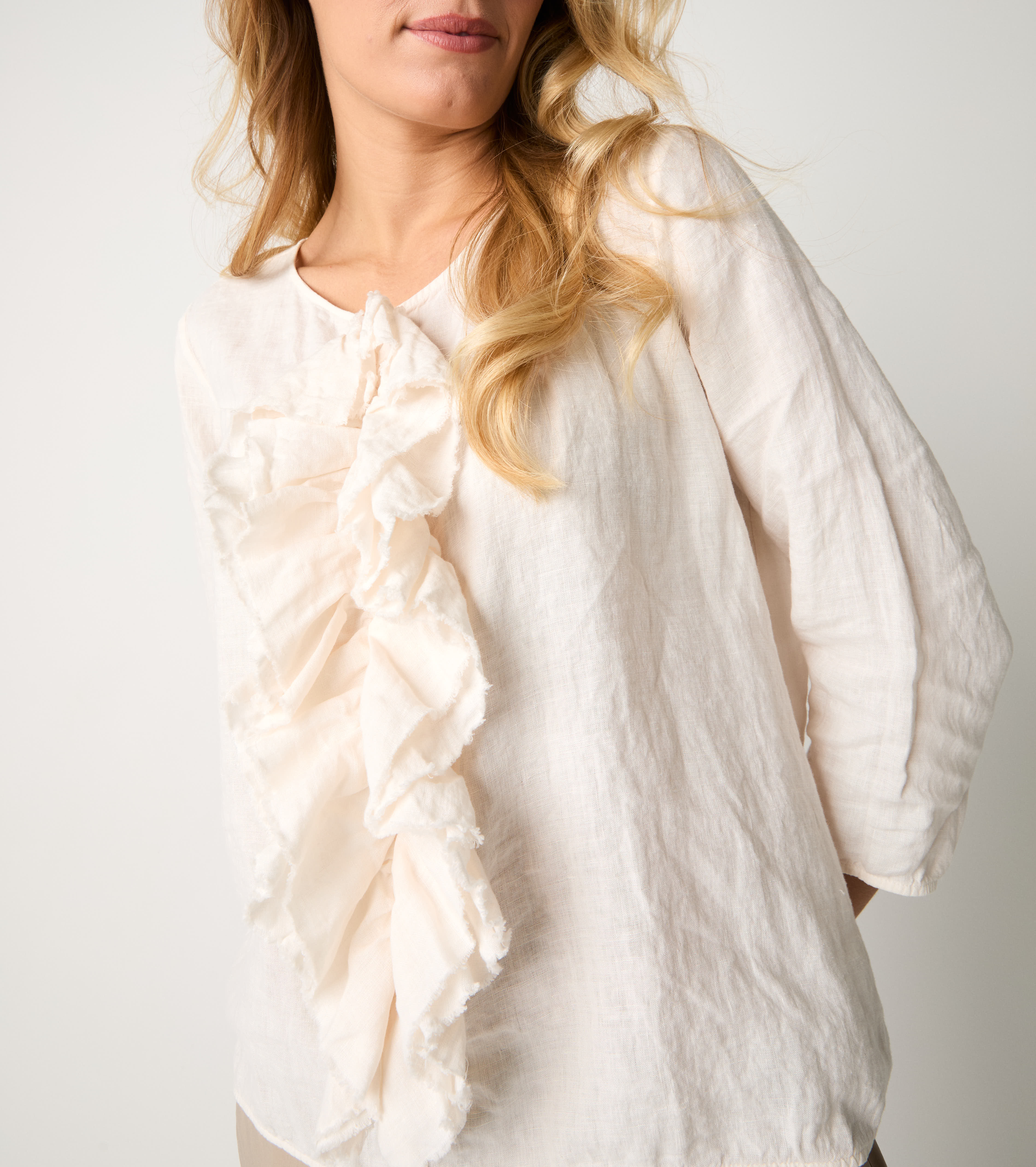 Blusa con rouches salina