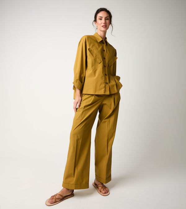 Poplin shirt with evo pockets