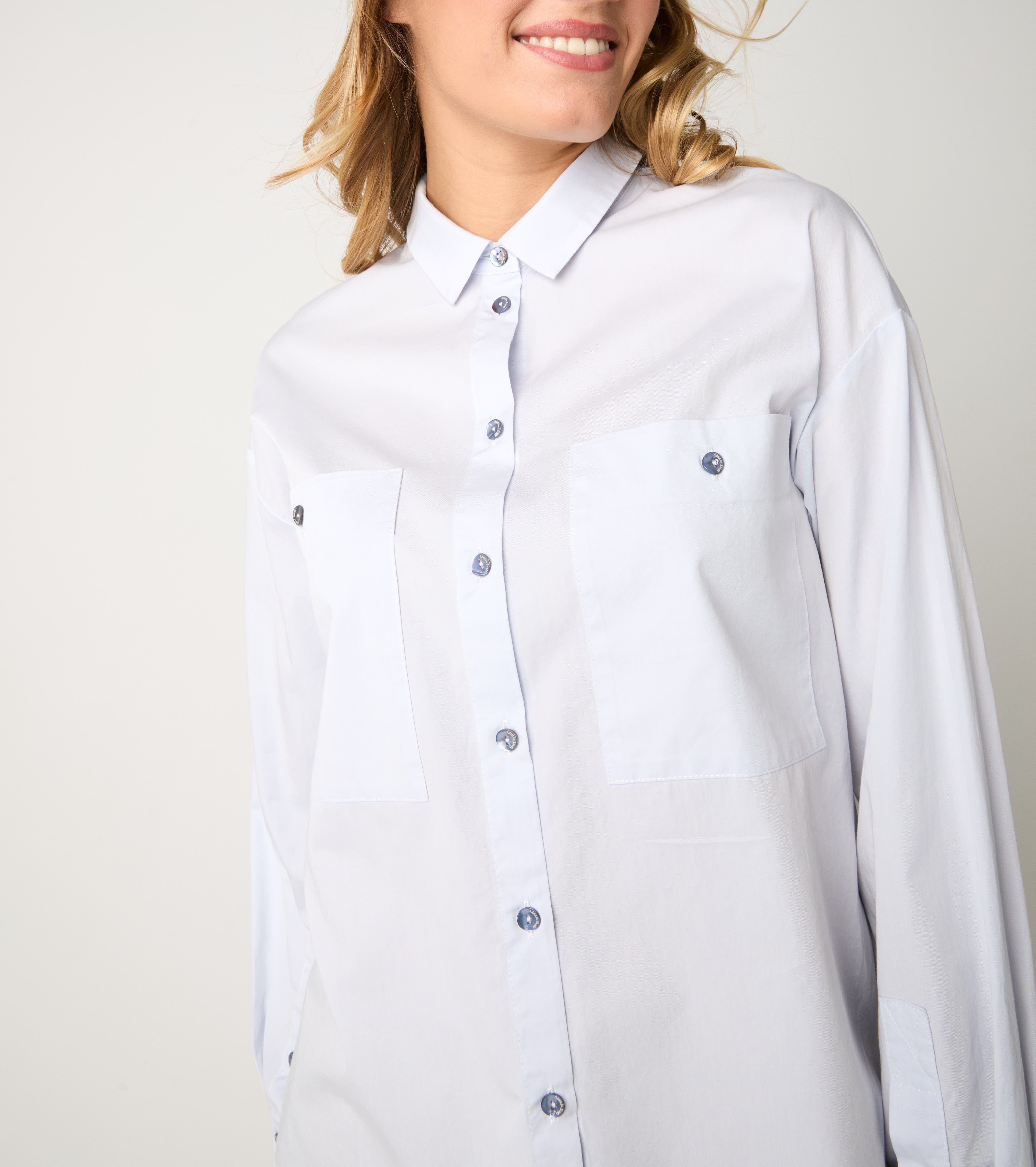 Camicia con maniche lunghe cristal