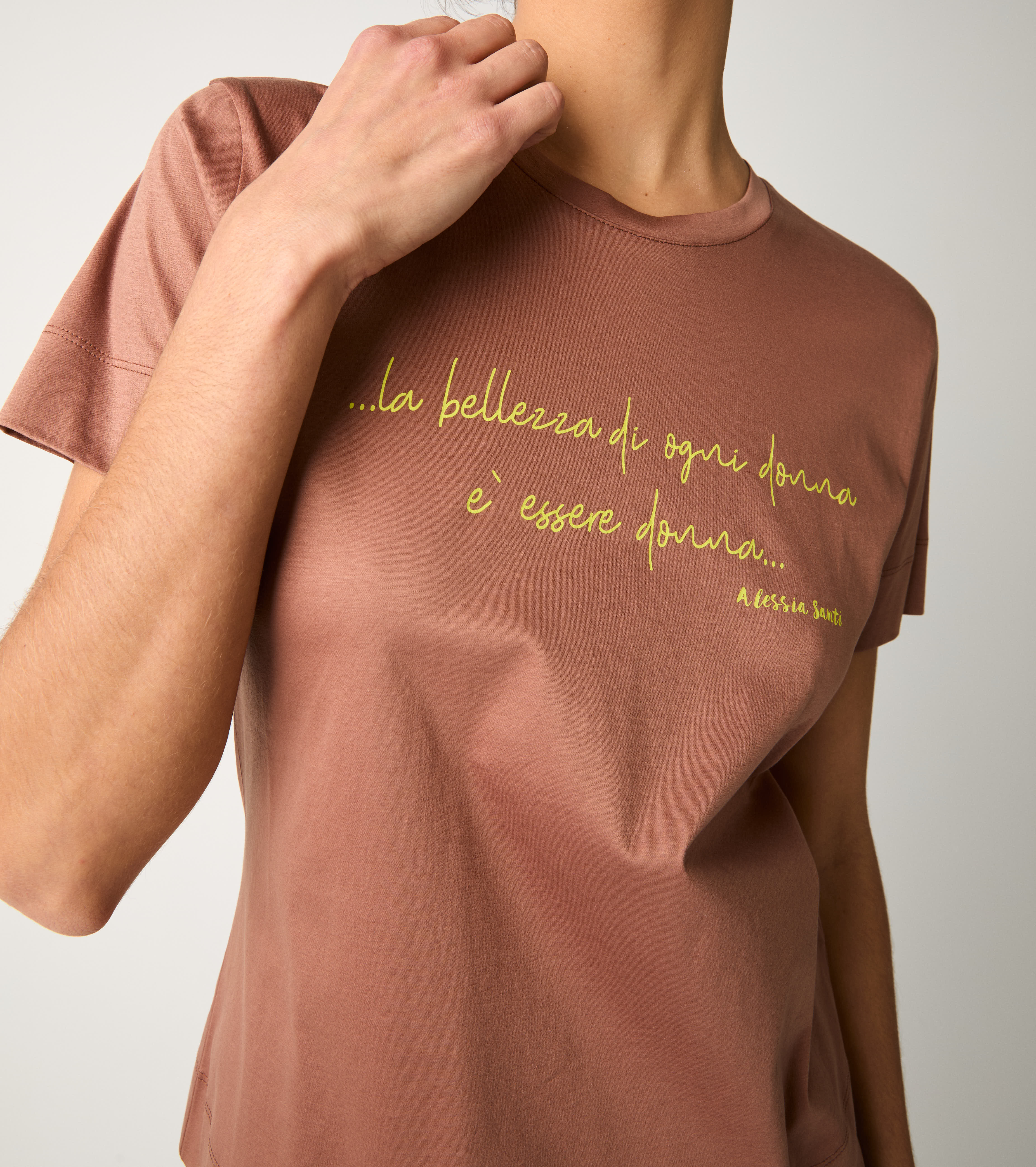 T-shirt with spice lettering print