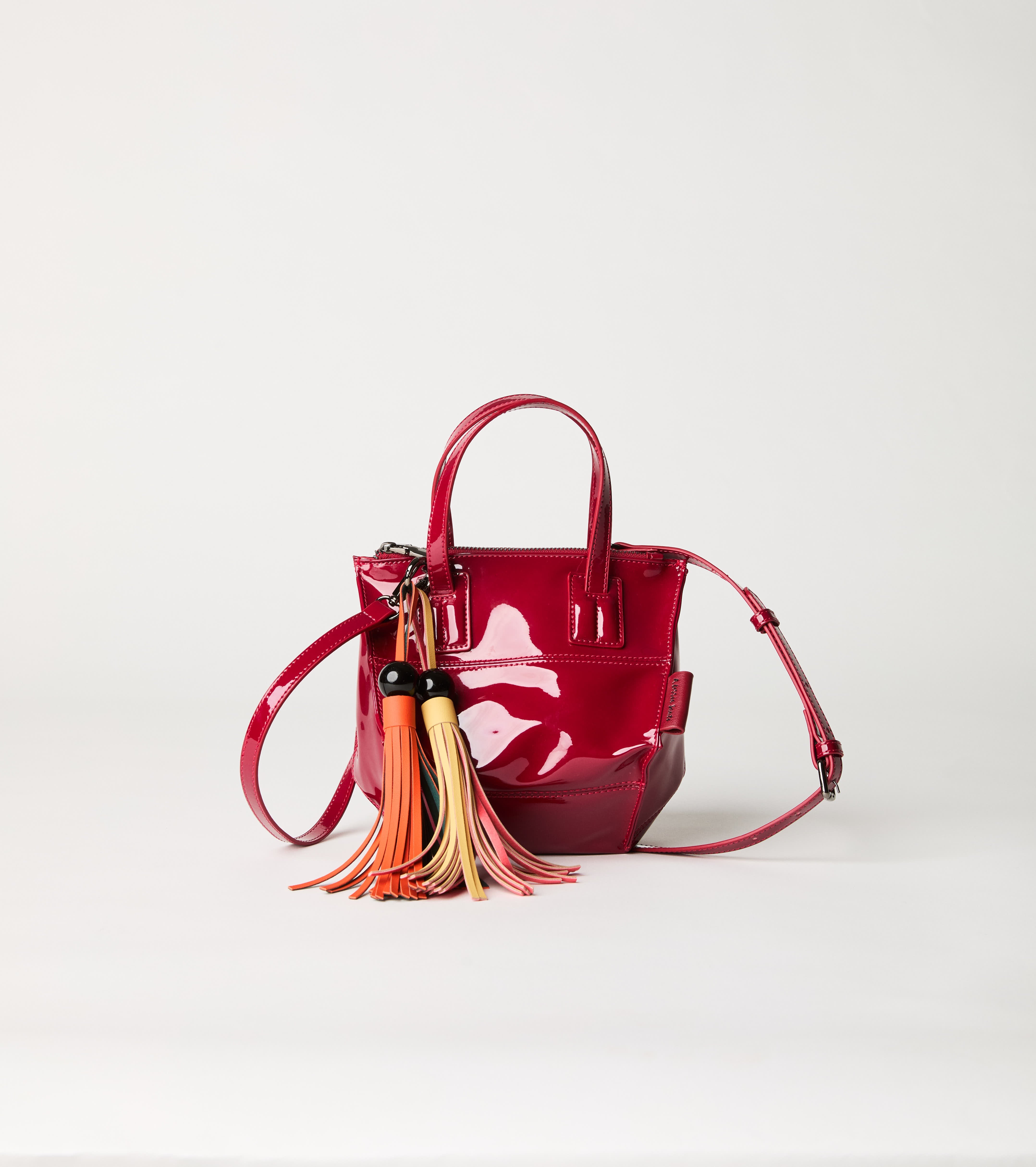 Mini shiny ruby shopping bag