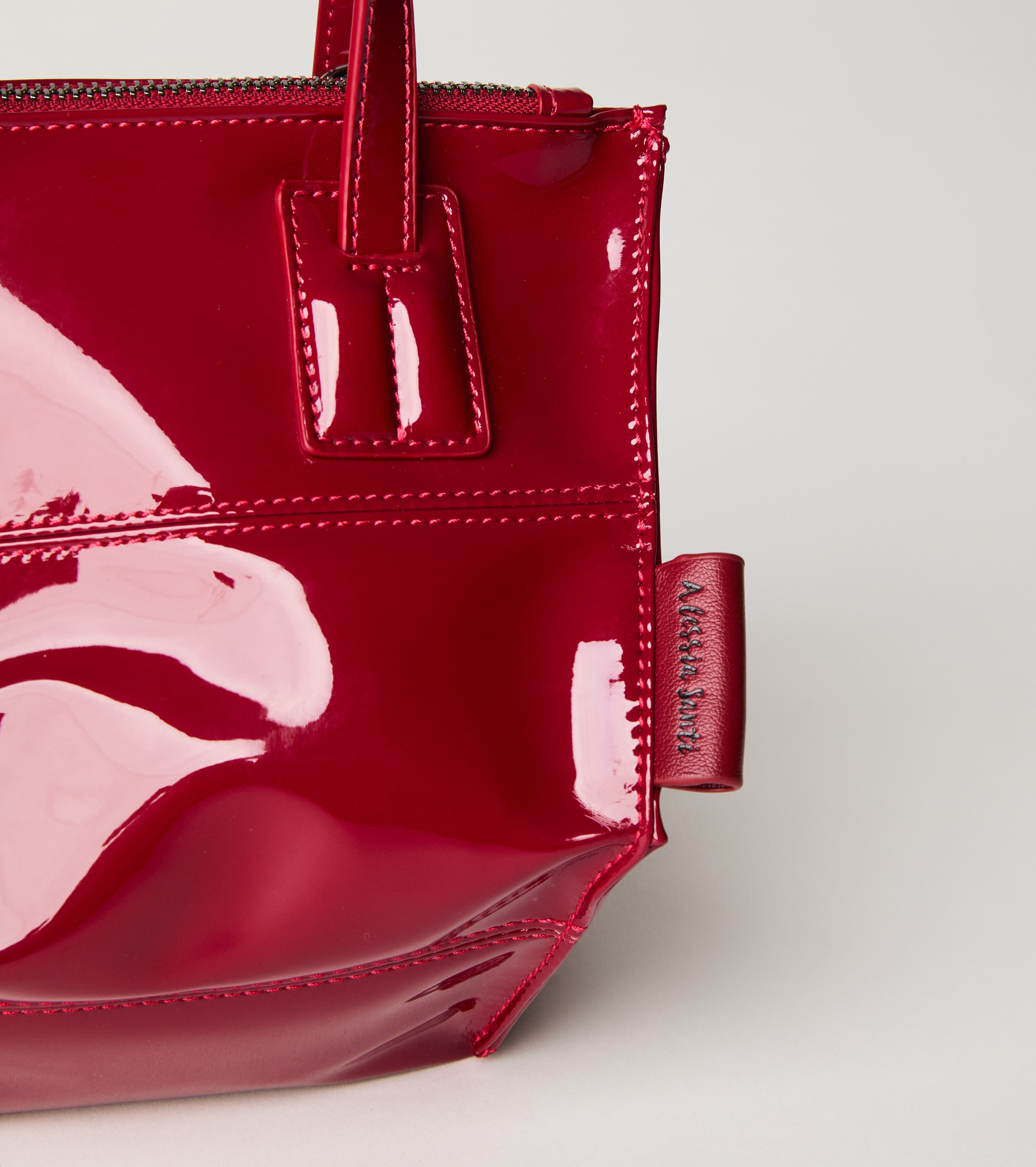 Mini shiny ruby shopping bag