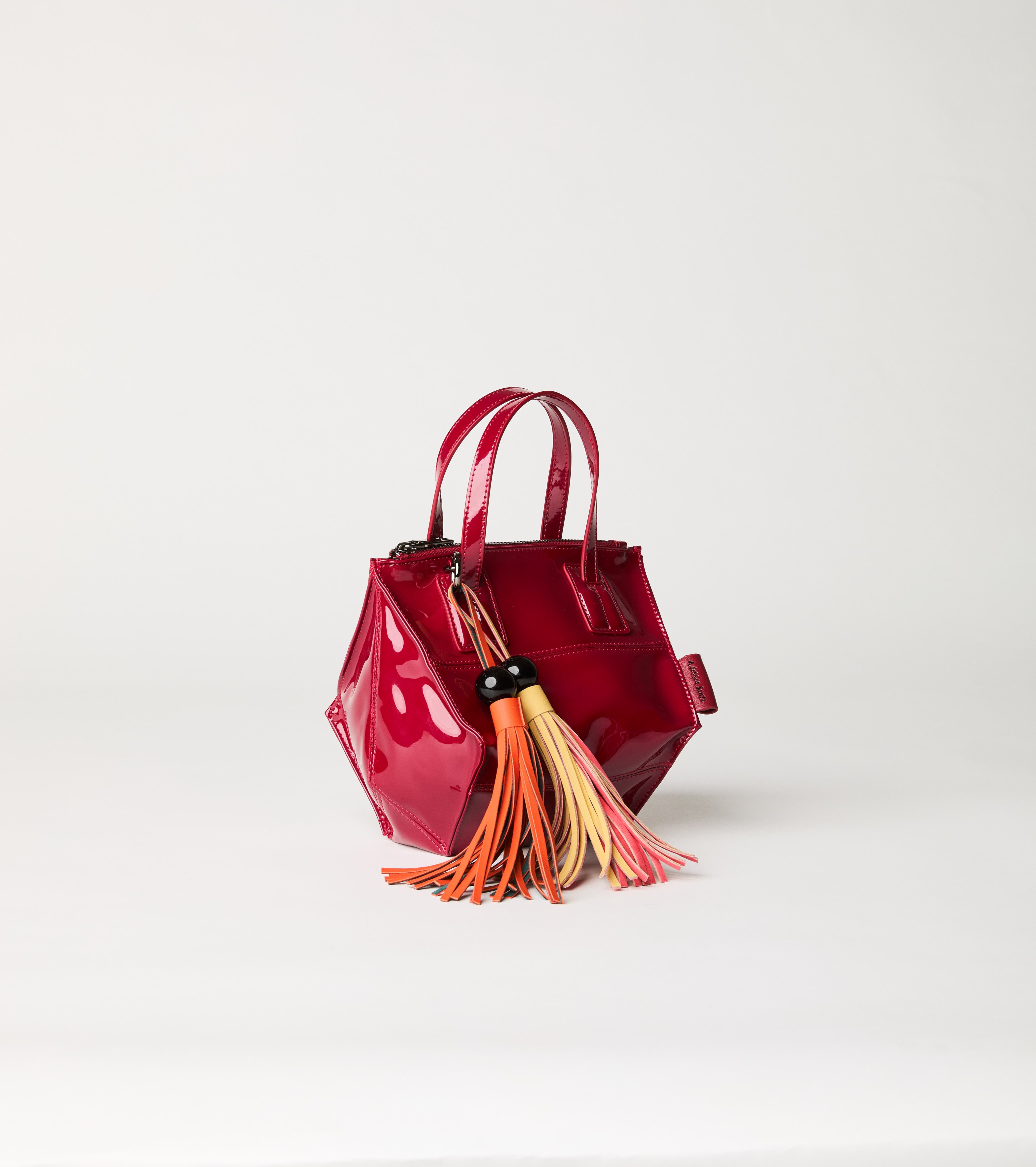 Mini shiny ruby shopping bag