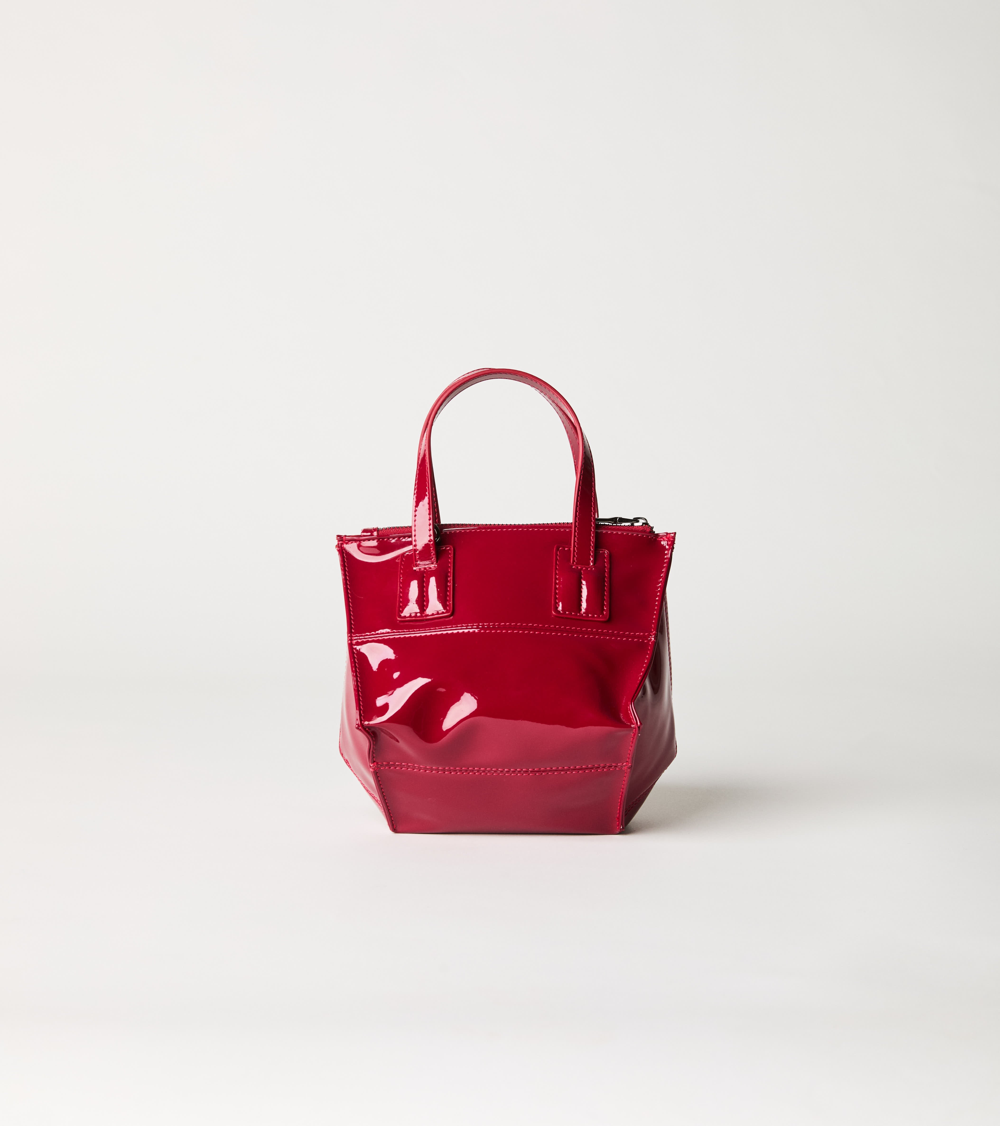 Mini shiny ruby shopping bag
