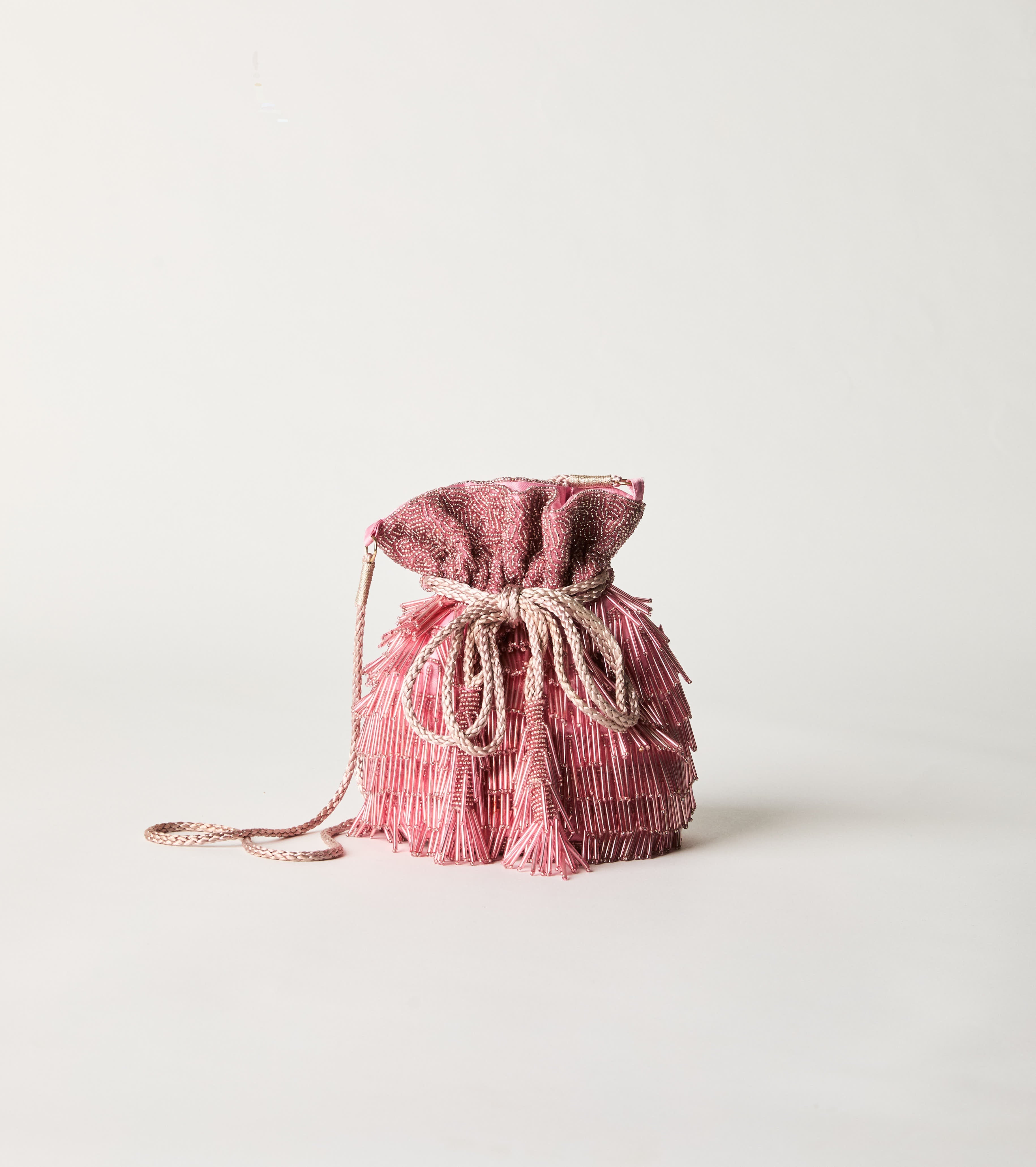 Borsa a secchiello con doppi manici punch