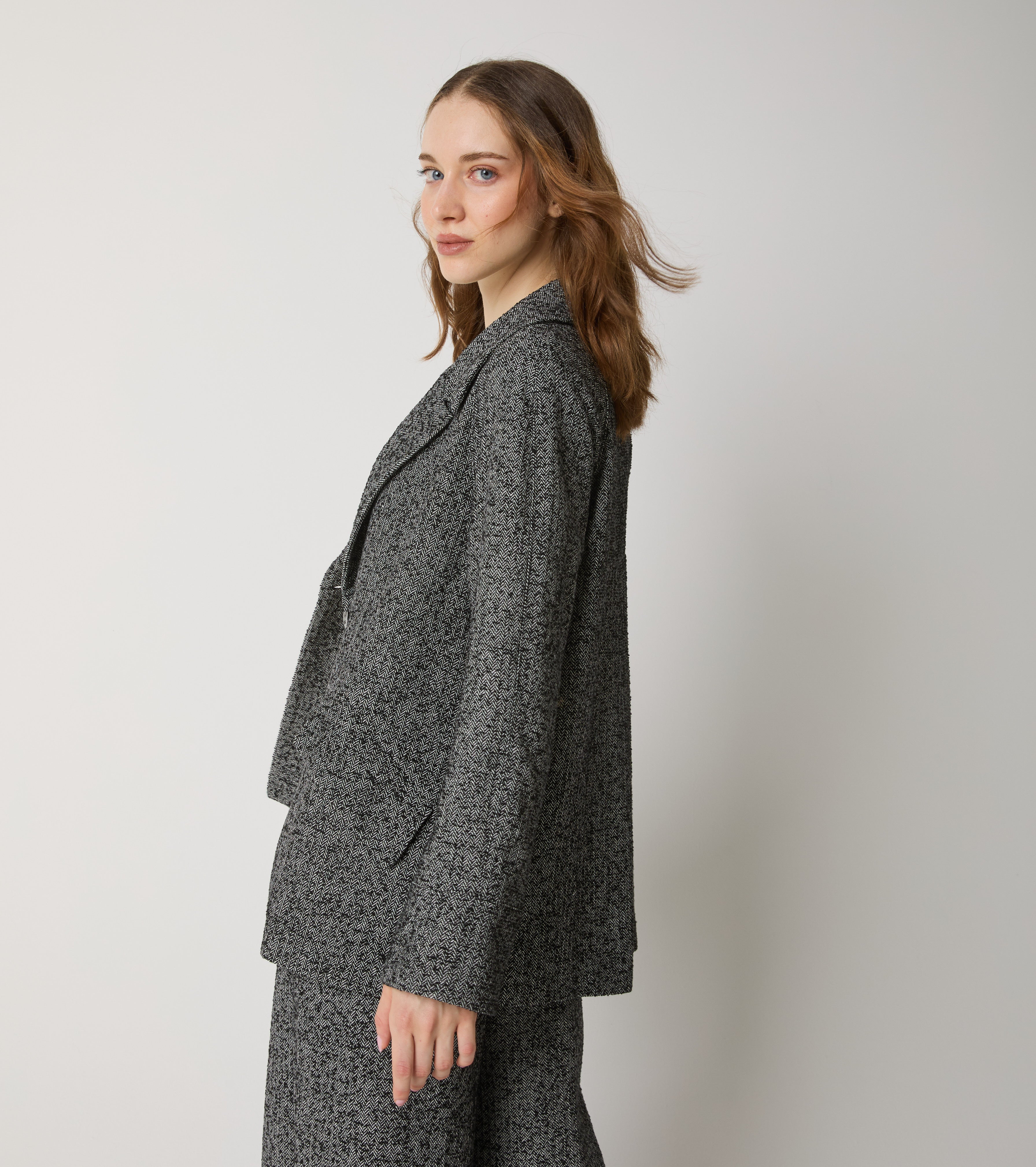 Giacca in cotone chevron