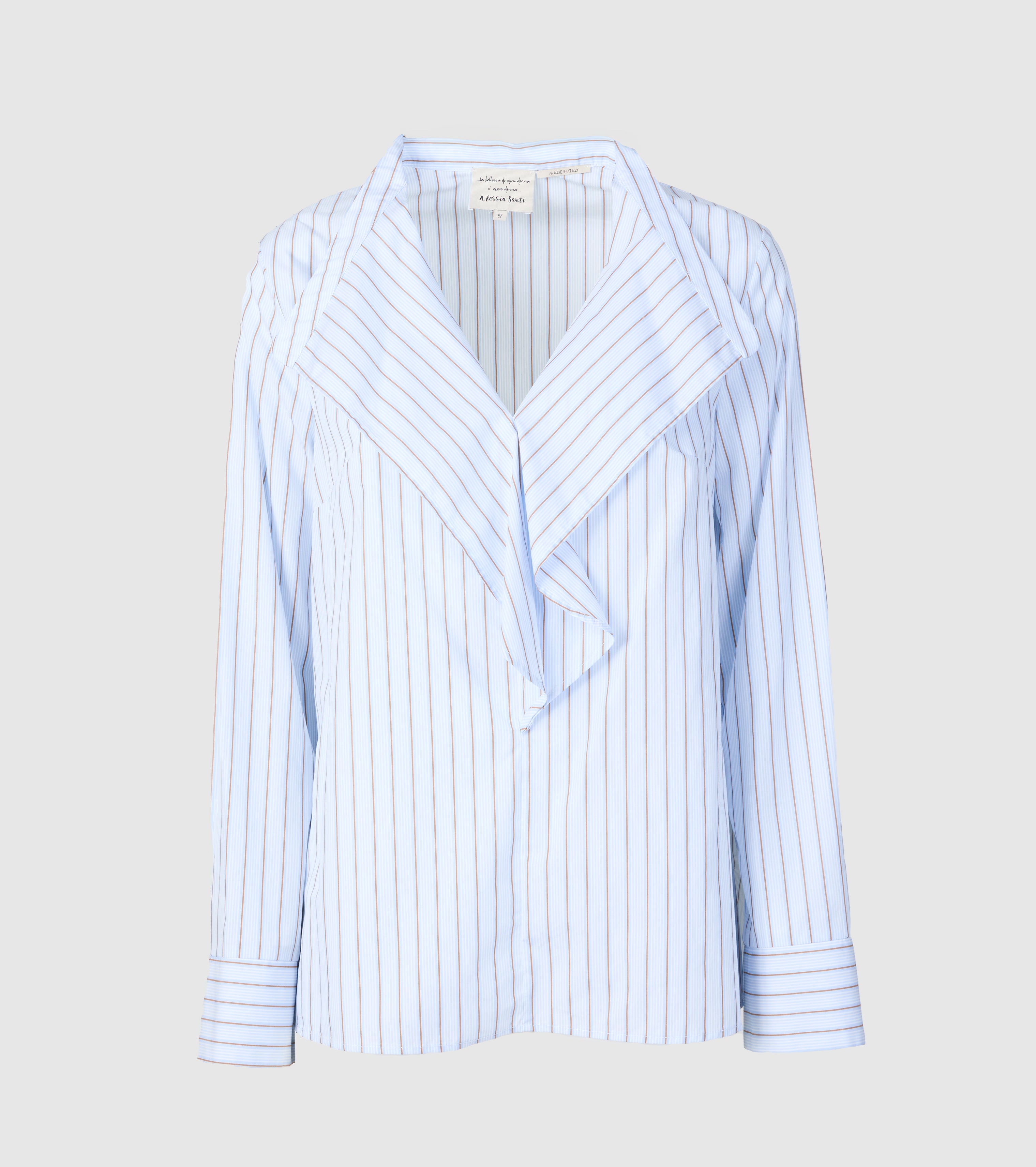 Striped Shirt with Ruffles