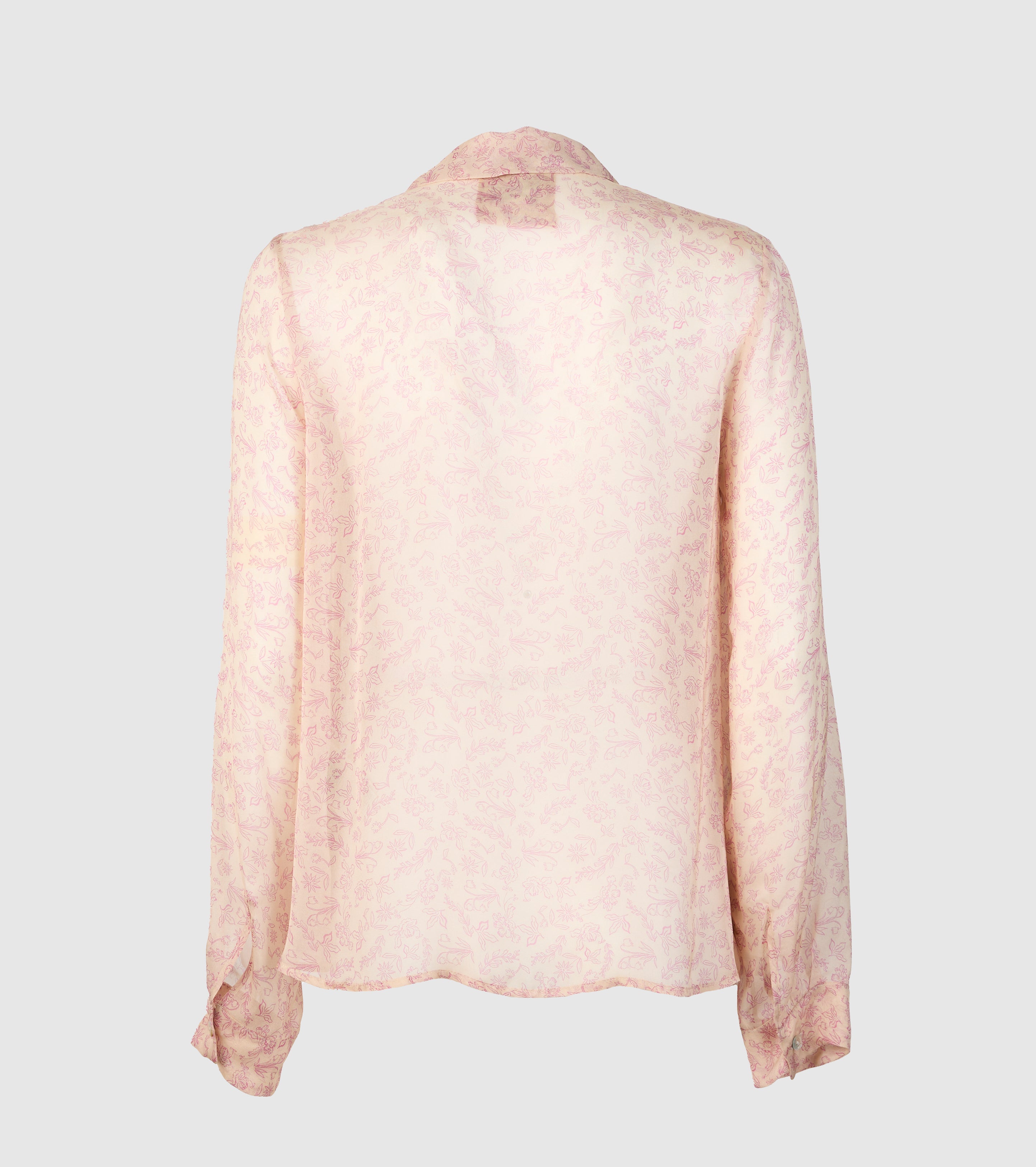 Silk blouse with print