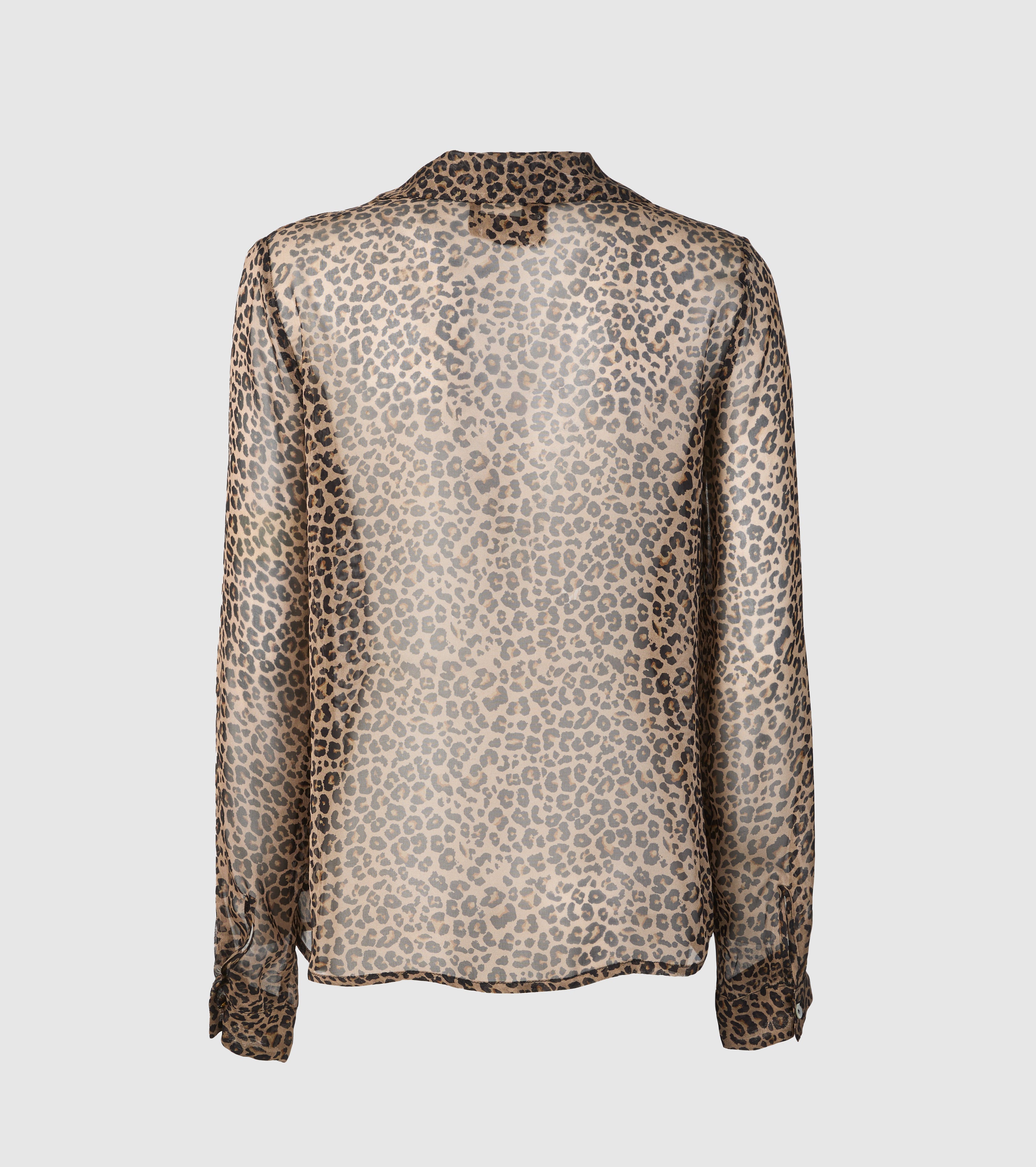 Silk blouse with print
