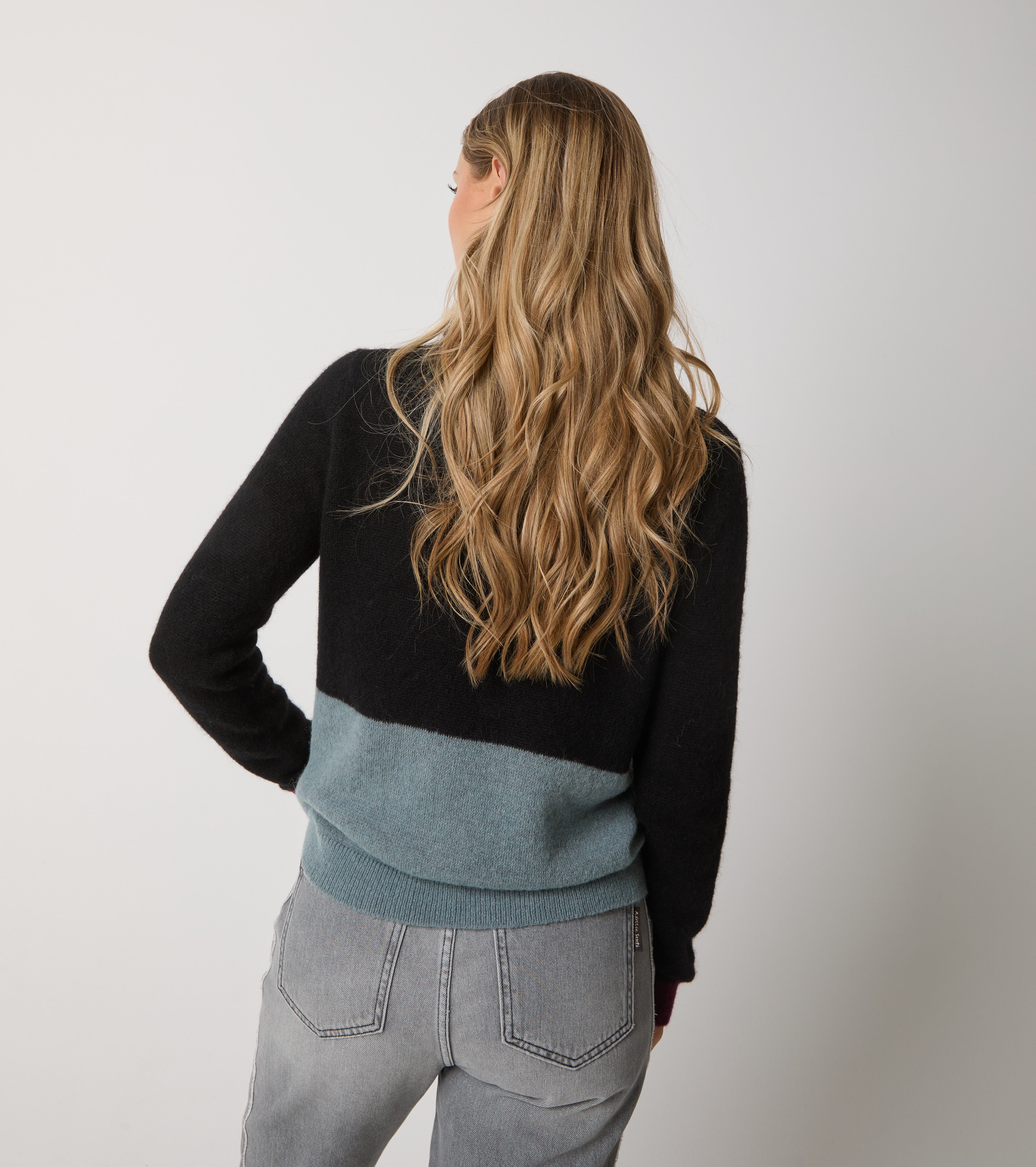 Dolcevita in alpaca e lana color block