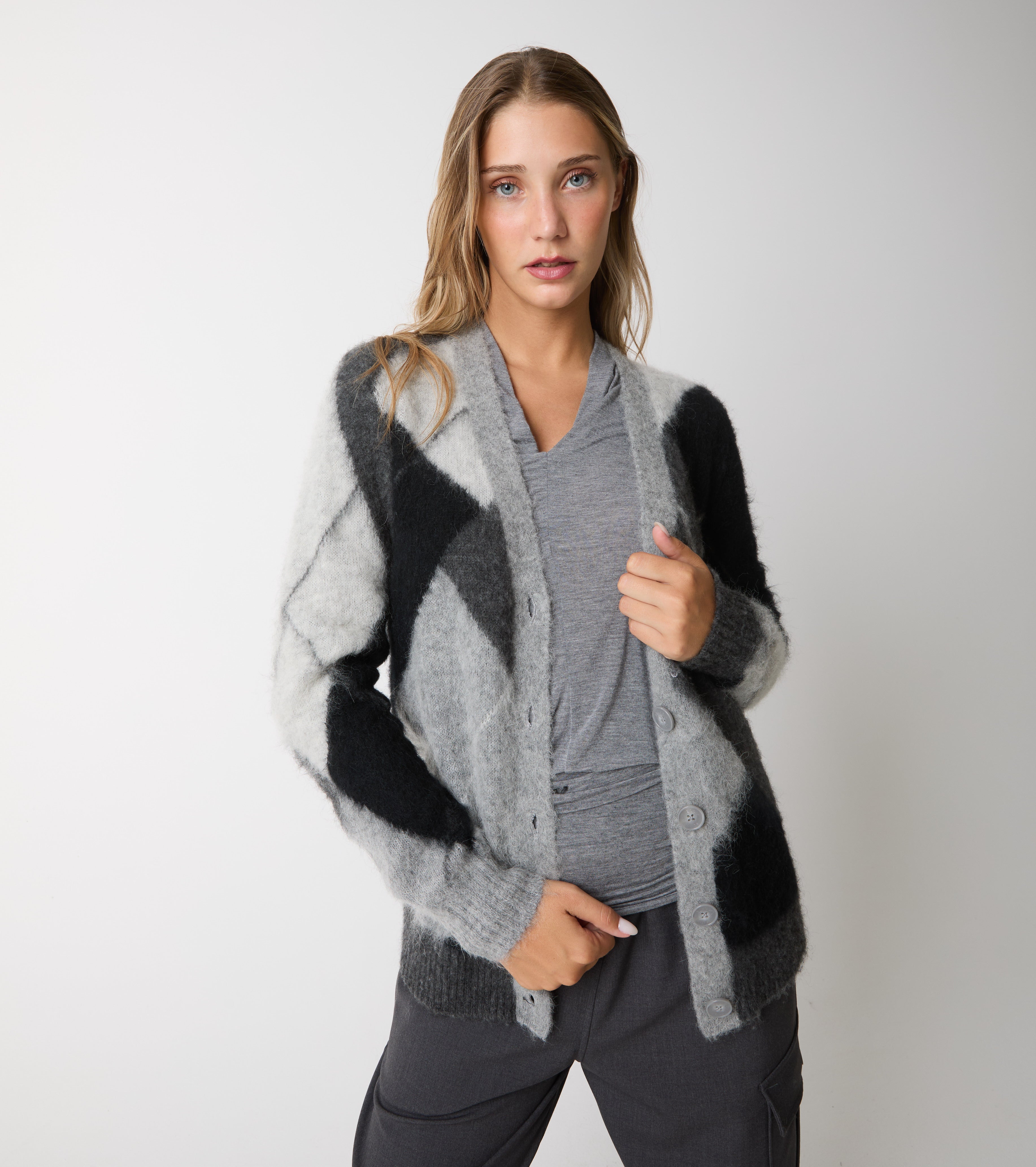 Cashmere V-neck T-shirt