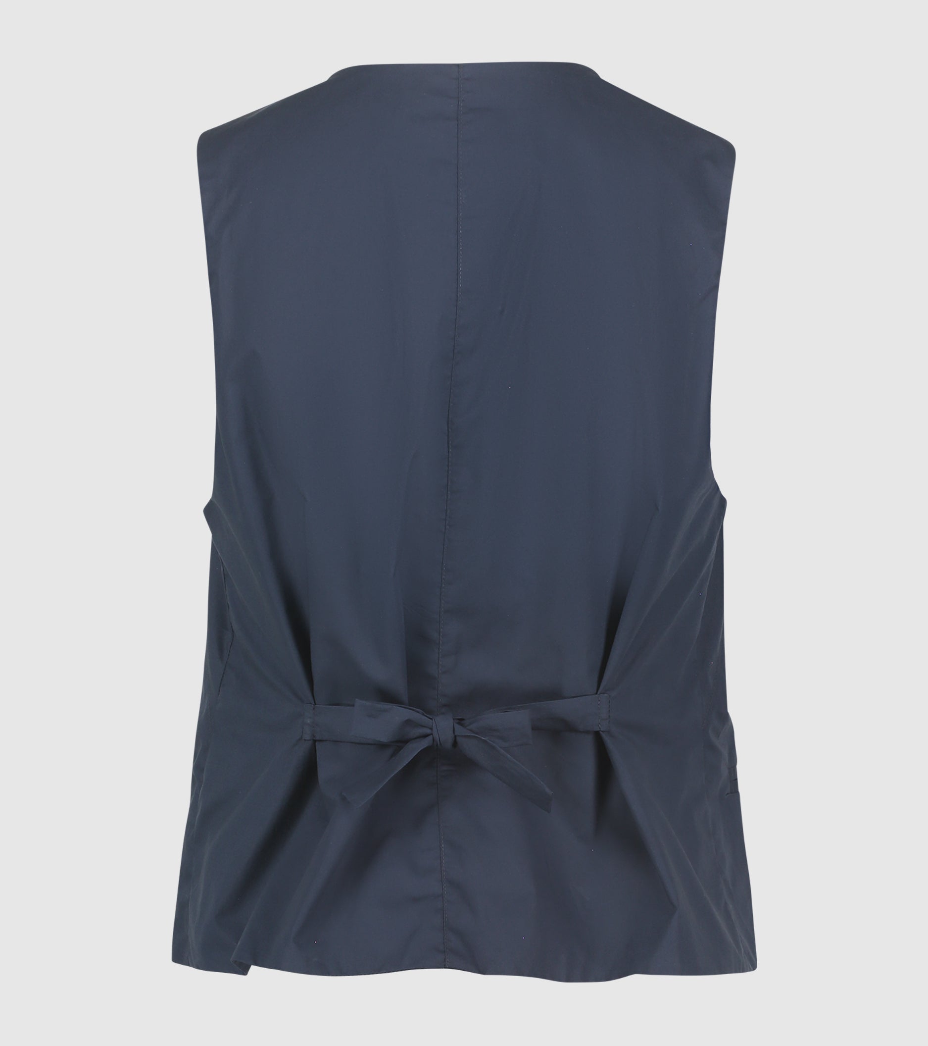 Gilet doppiopetto con tasche blu