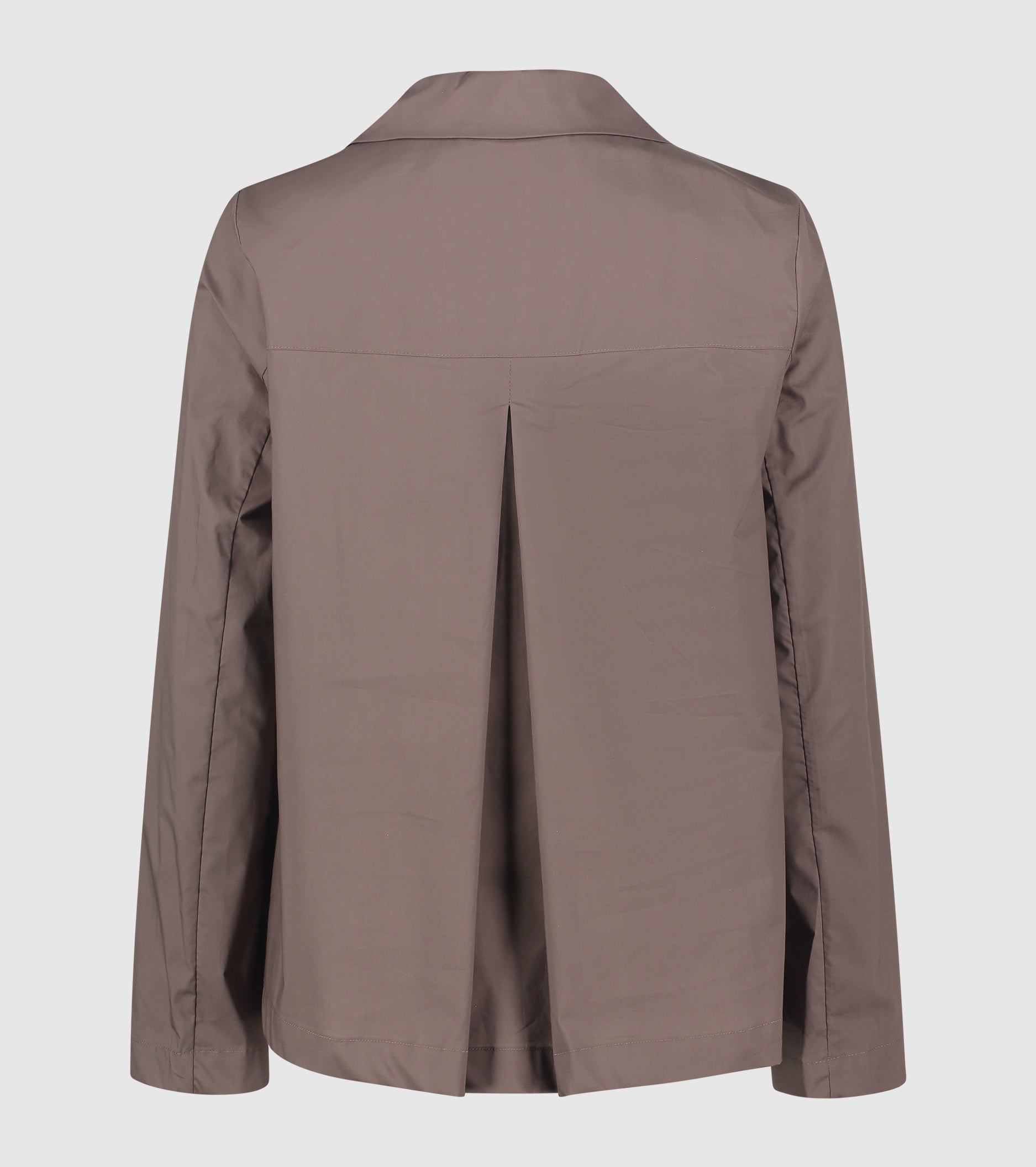 Blazer monopetto con tasche cacao