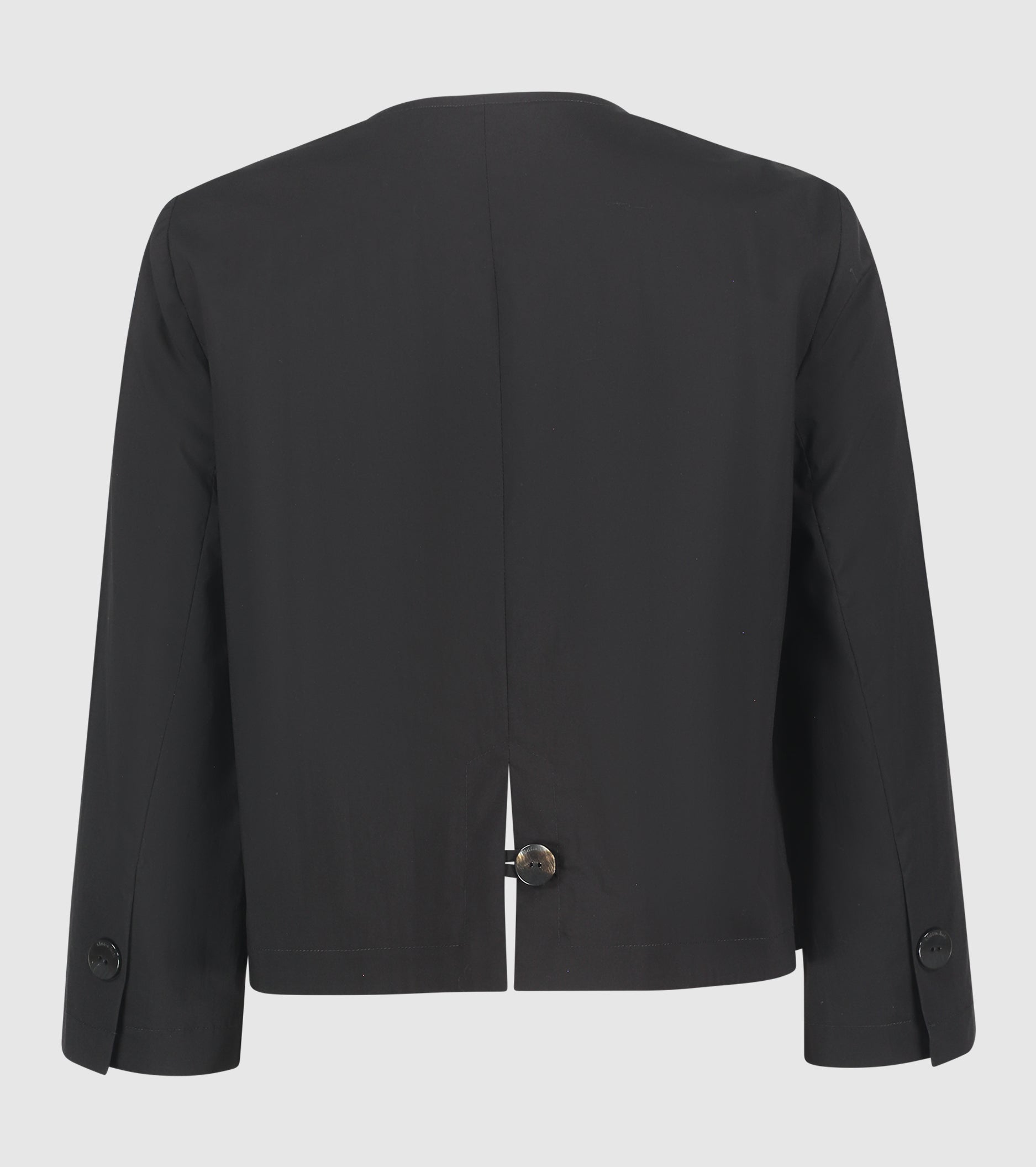 Giacca cropped con maniche a tre quarti nero