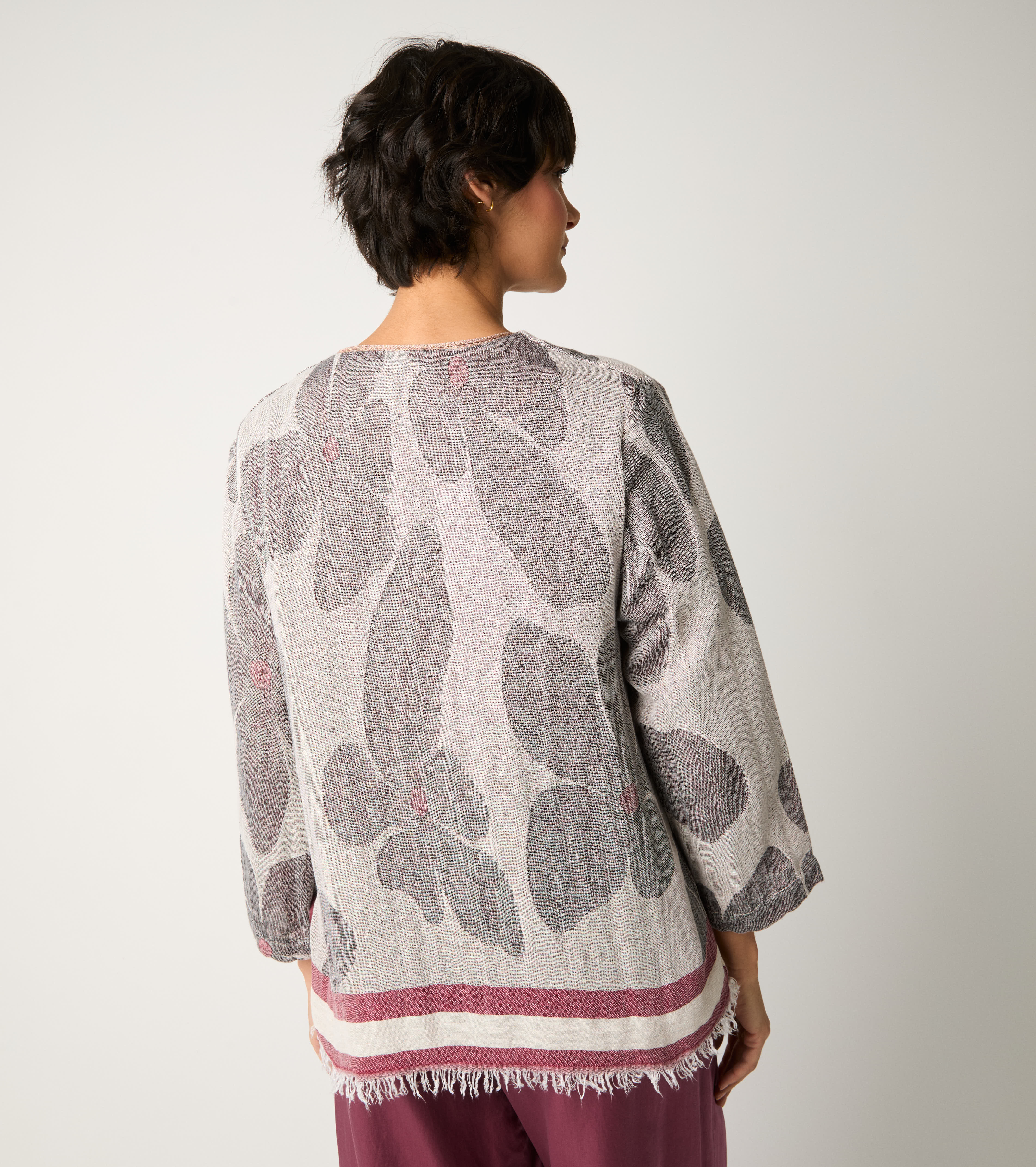 Sand cotton jacquard jacket