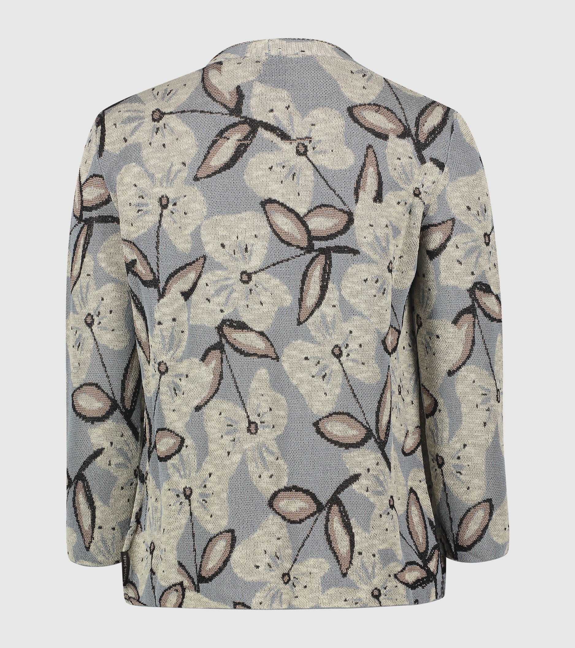 Cardigan jacquard con scollo a V selce