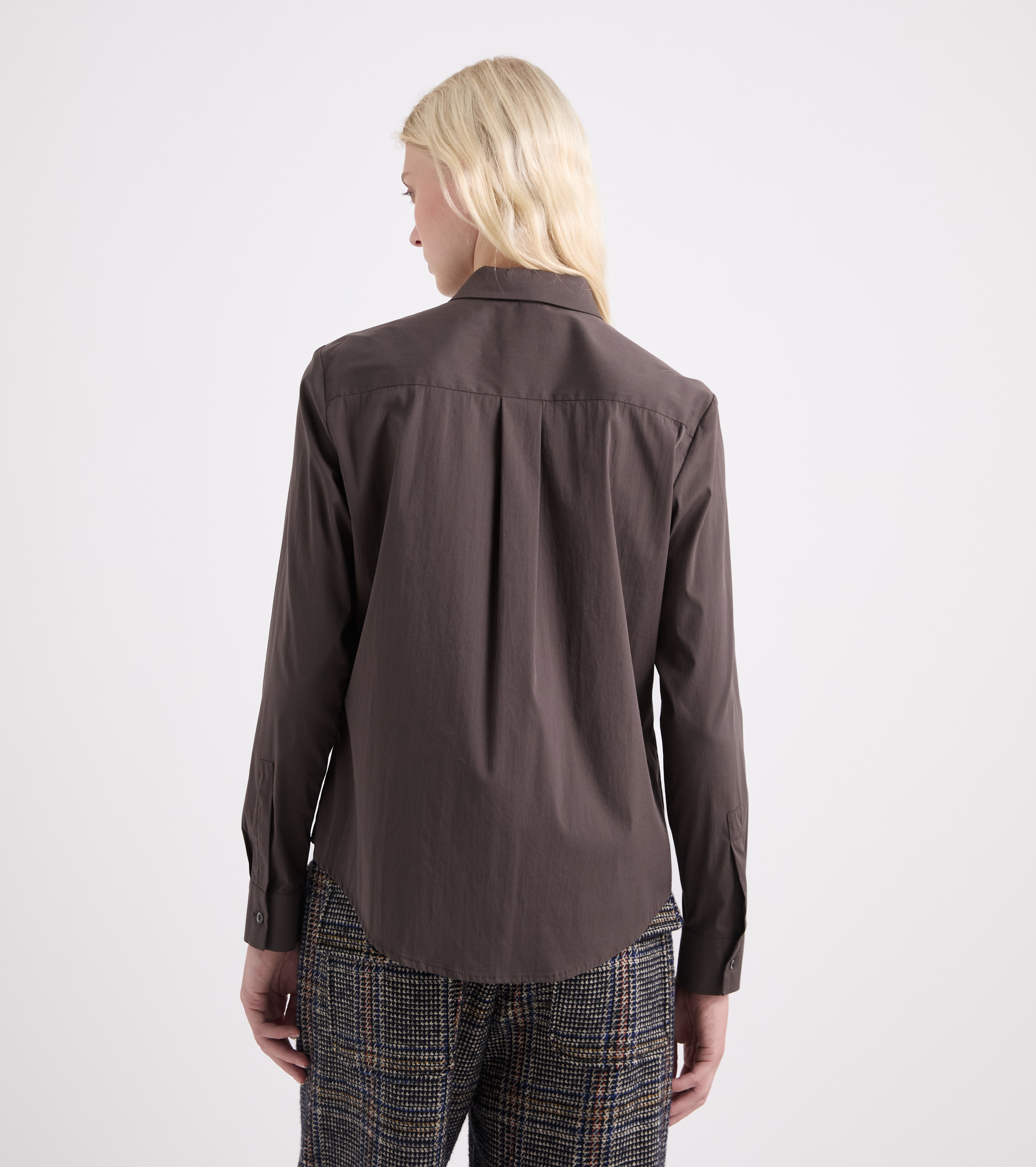 Camicia stretch con cravatta blue