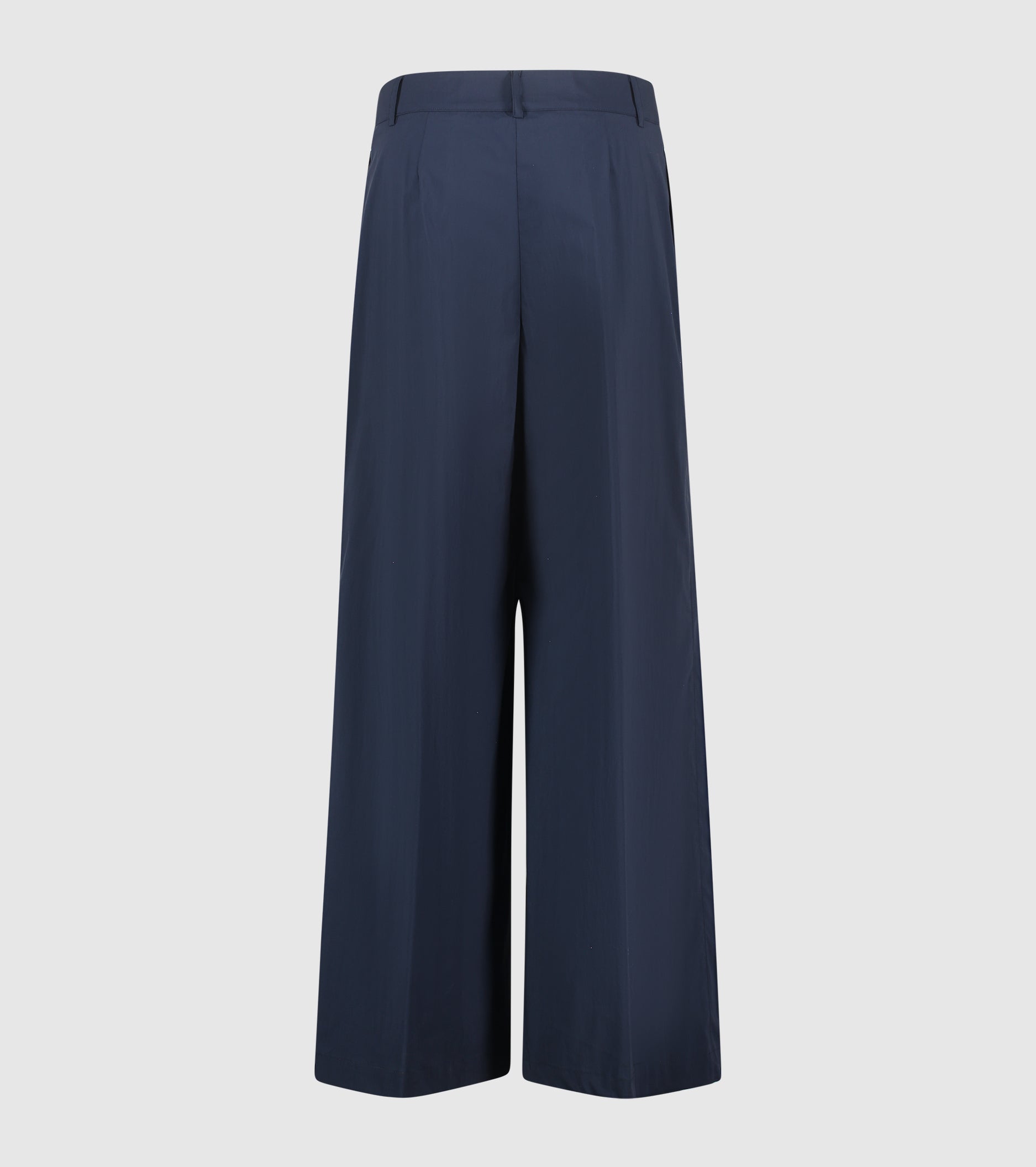 Pantaloni flare in cotone stretch blu