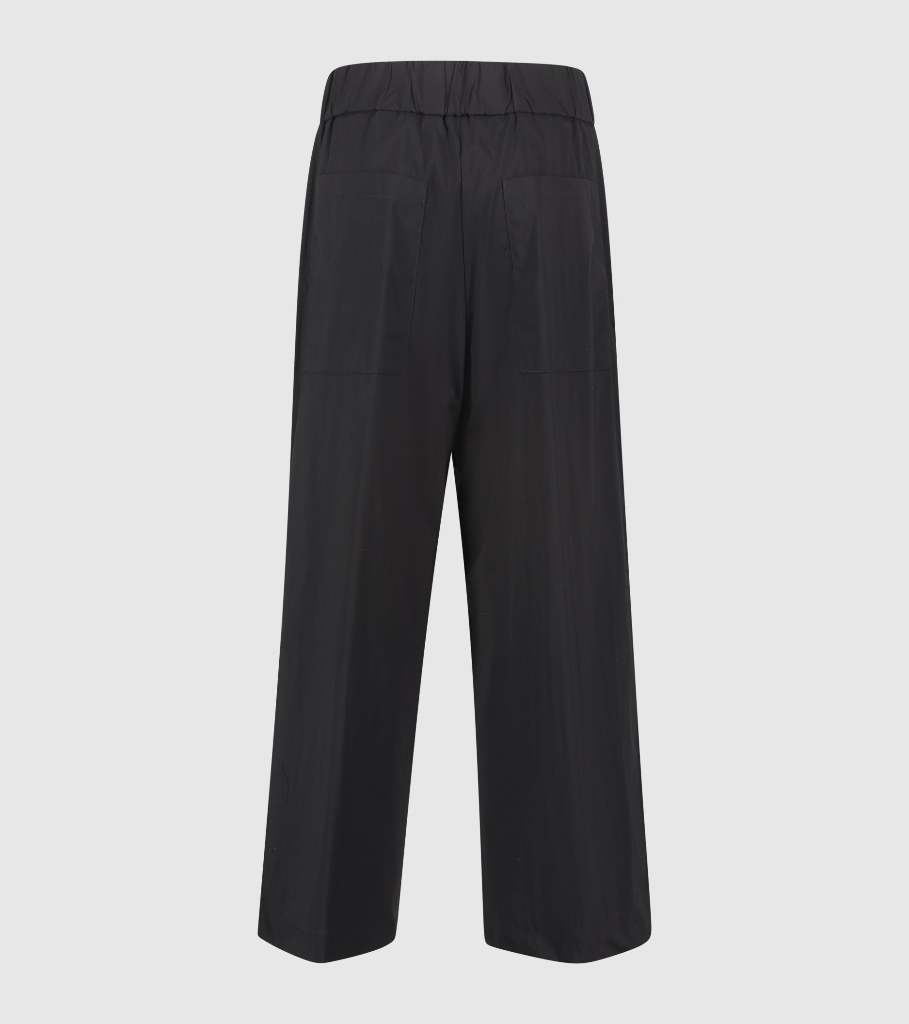 Pantaloni cropped con pinces nero