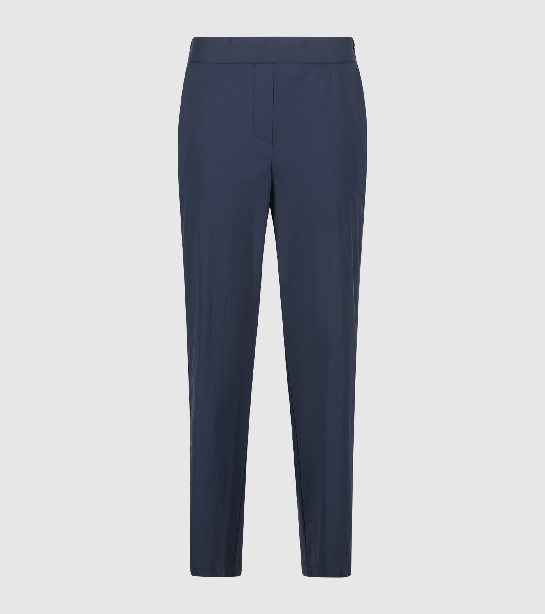 Cotton trousers with blue elastic