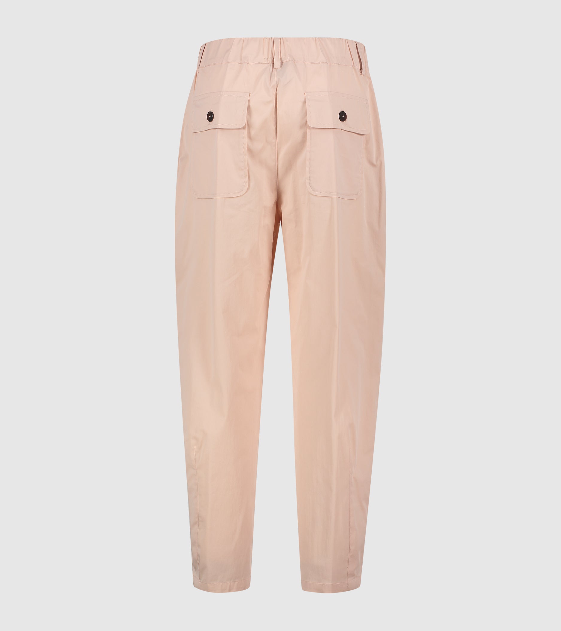 High-waisted cropped trousers blush