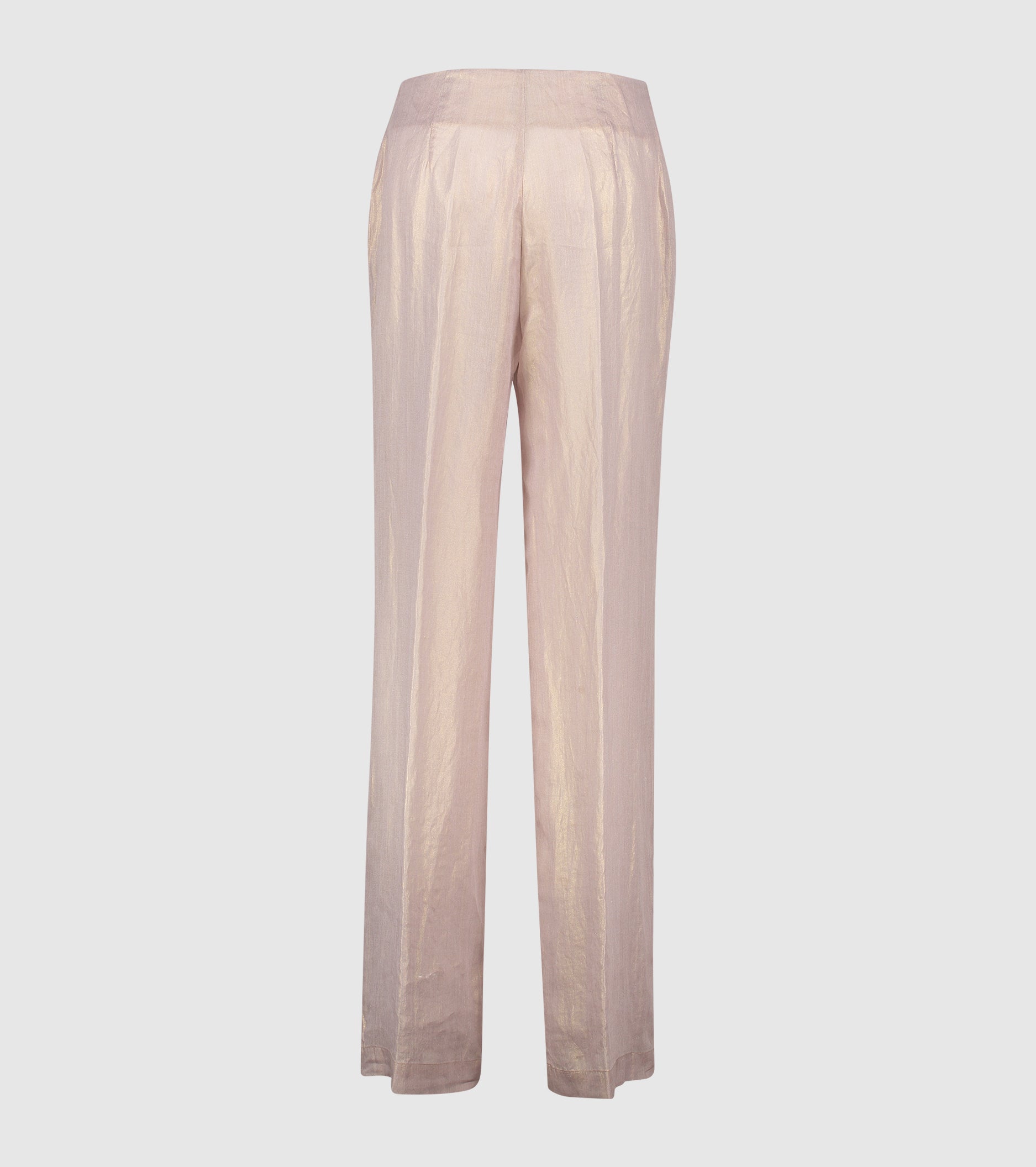 Pantaloni in raso con piega ombra
