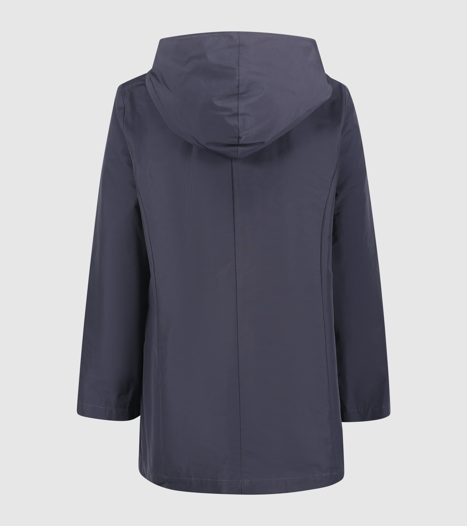 Parka in cotone con cappuccio blu