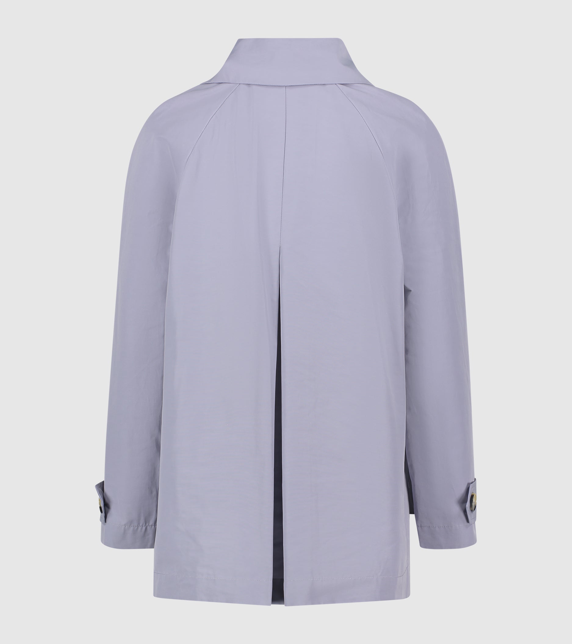 Double-breasted caban with marmalade lapels