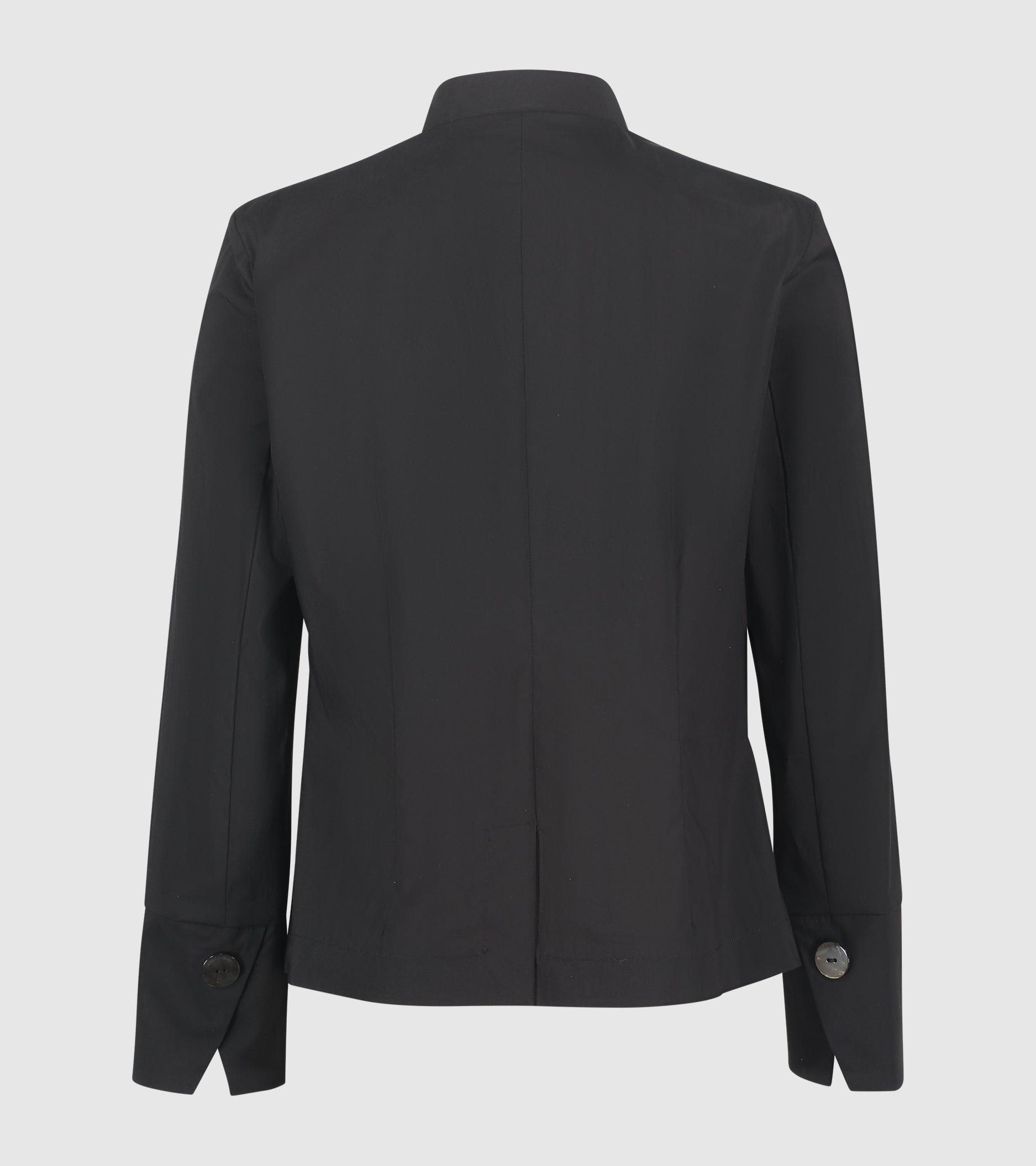 Stretch cotton jacket with black pockets