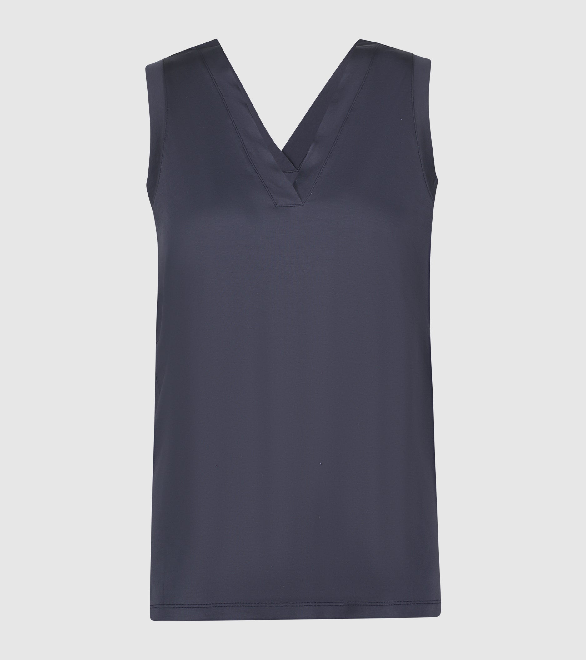 Top con scollo a V blu