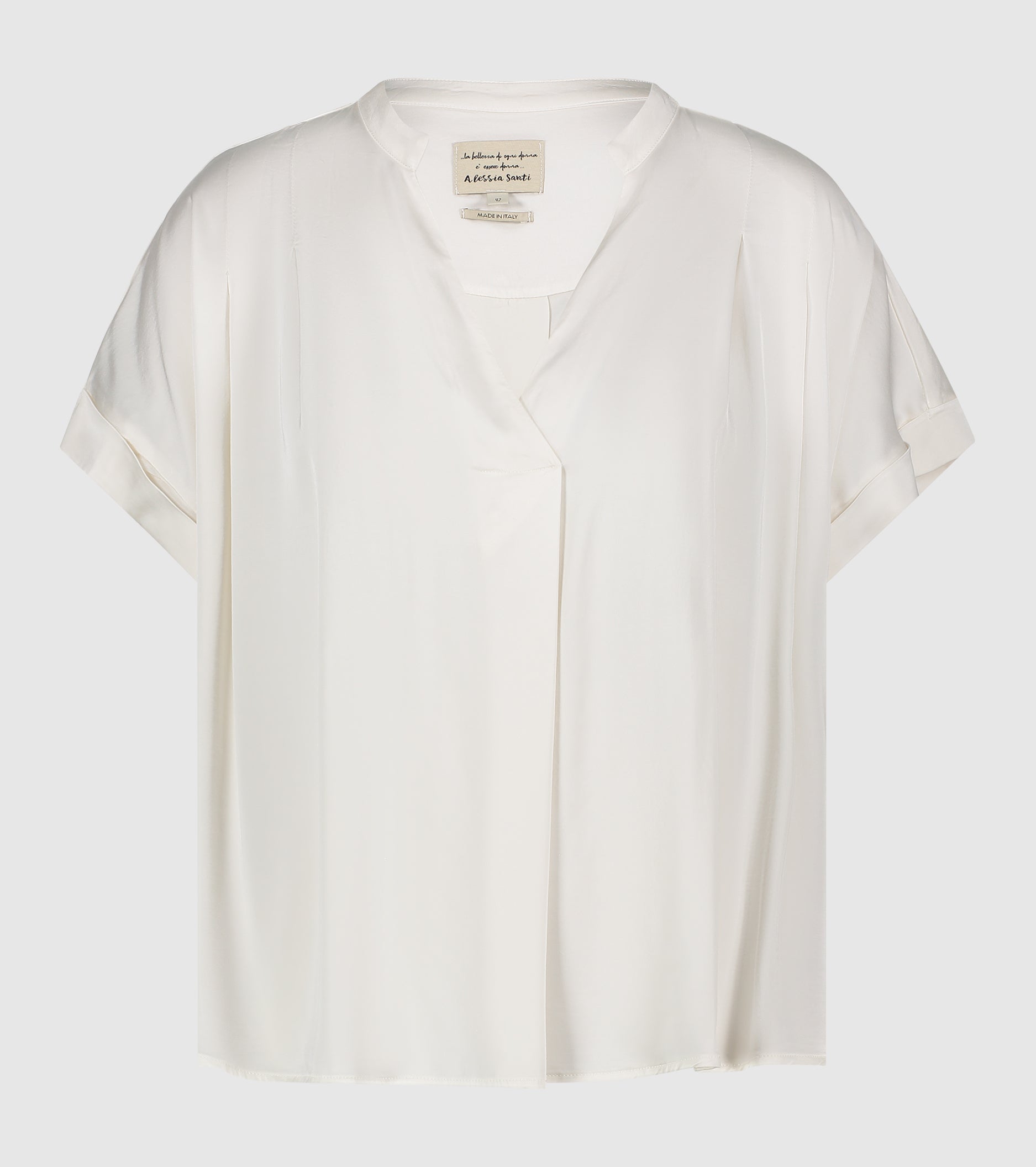 Blusa con maniche corte salina