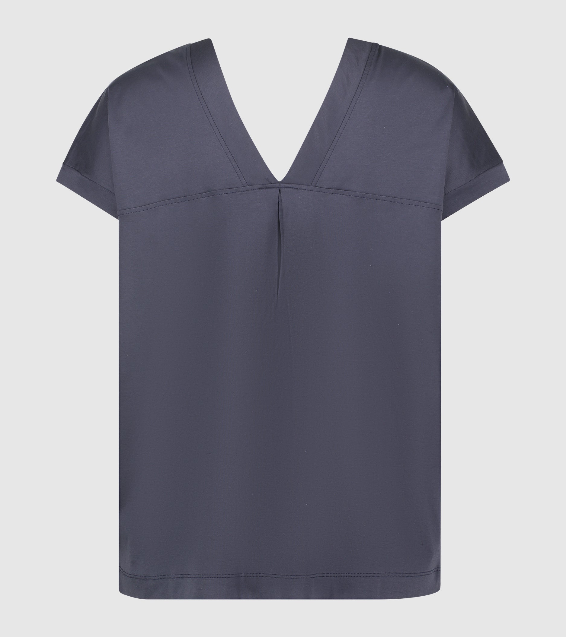 Blue V-neck jersey T-shirt