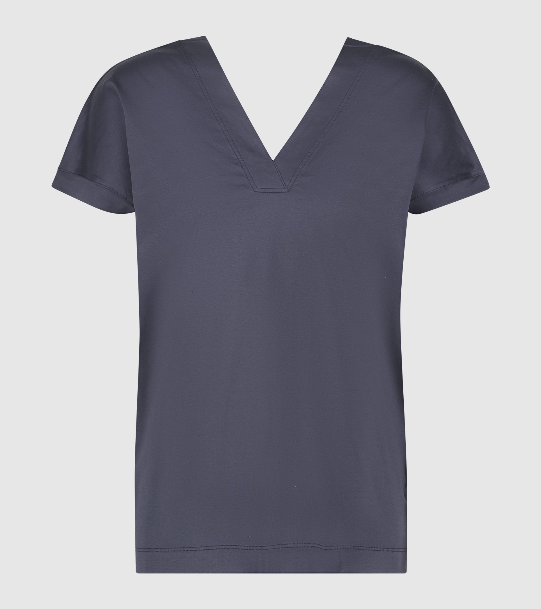 Blue V-neck jersey T-shirt